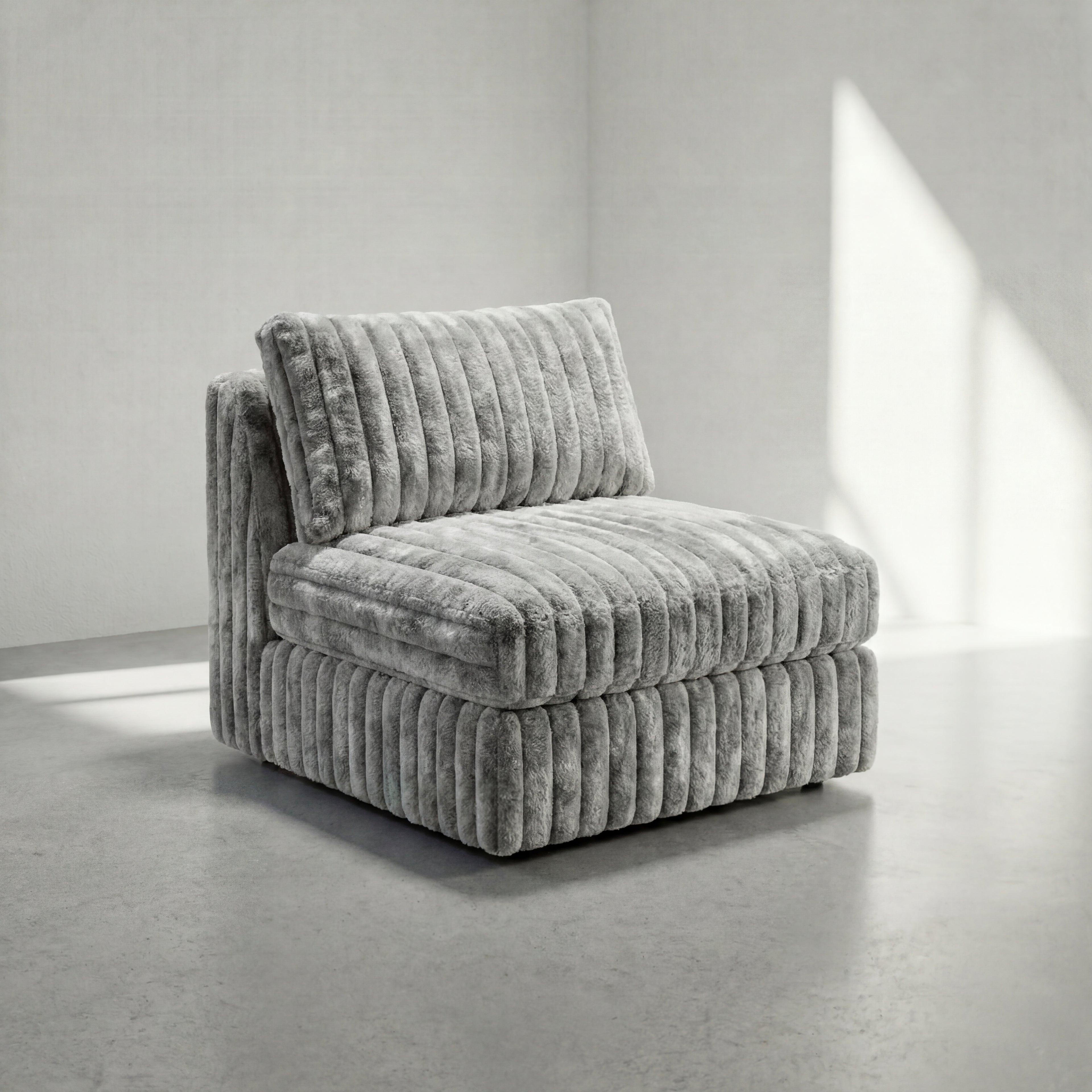Big Wig Grey Modular Bench