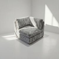 Big Wig Grey Modular Corner