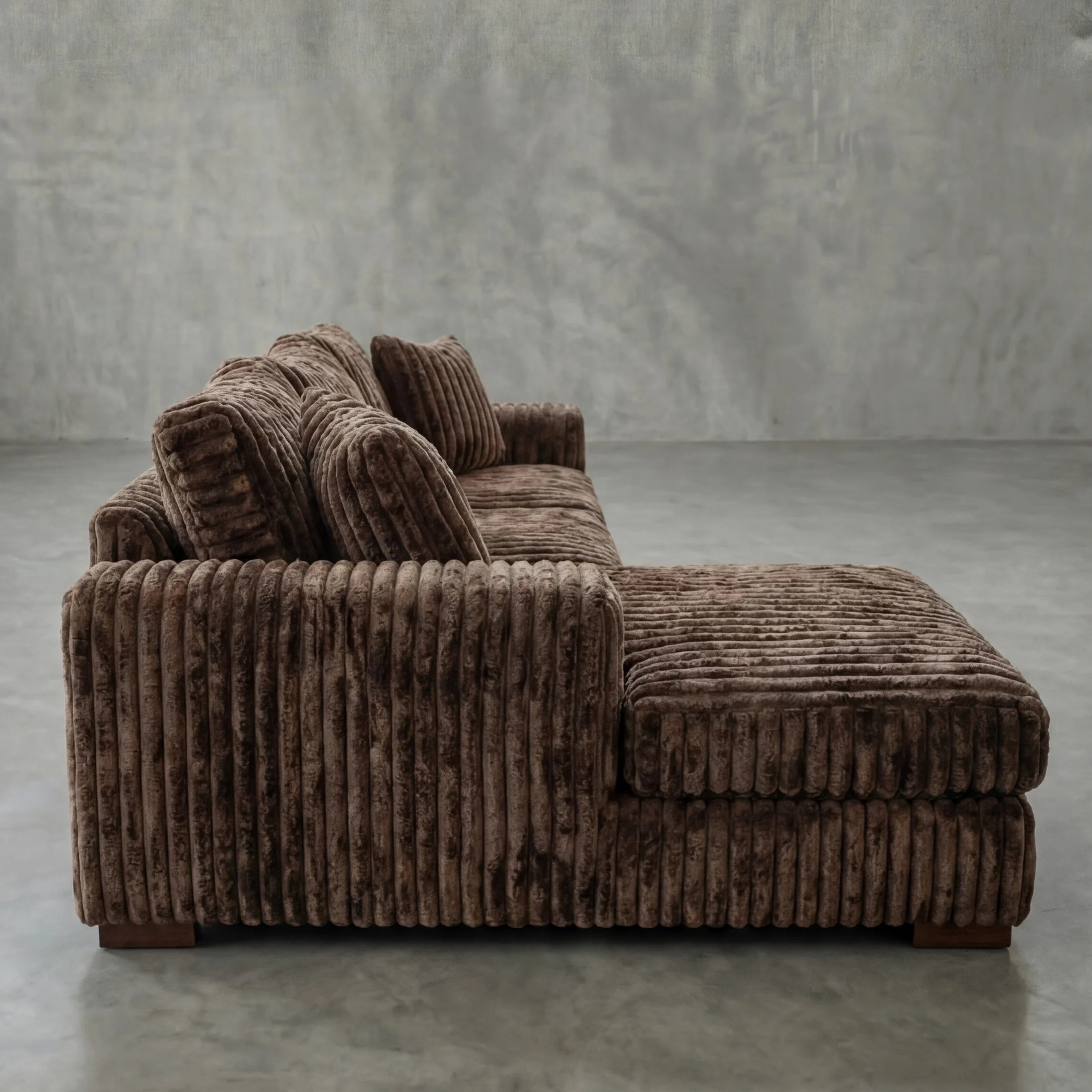Big Wig Mocha Two-Piece Chaise Sectional