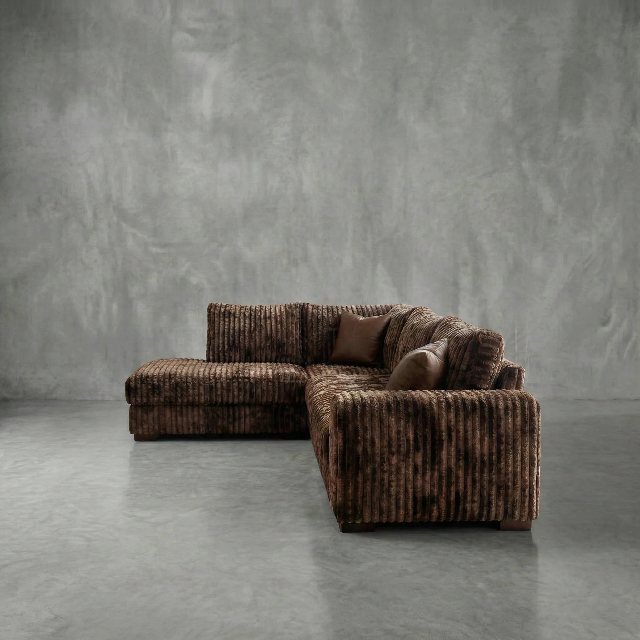 Big Wig Mocha Two-Piece Sectional