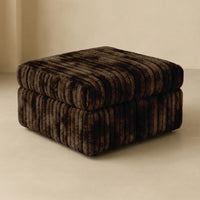 Big Wig Mocha Modular Ottoman