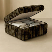 Big Wig Mocha Modular Ottoman