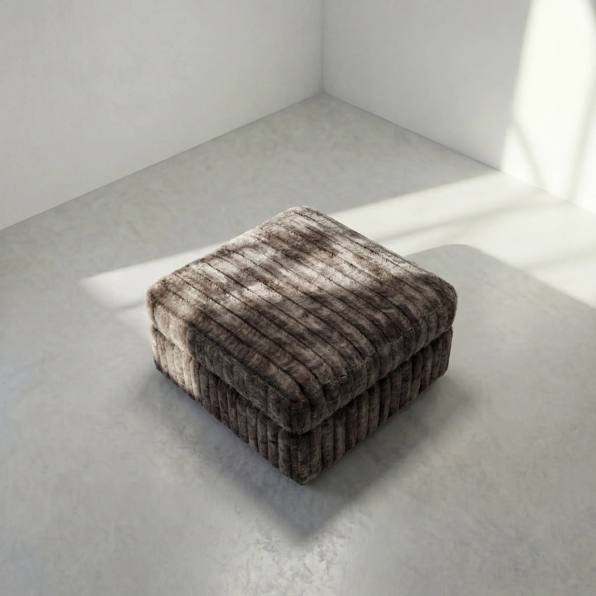 Big Wig Mocha Modular Ottoman