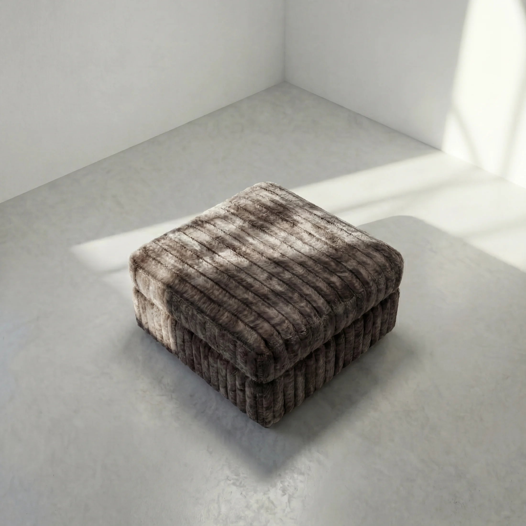 Big Wig Mocha Modular Ottoman