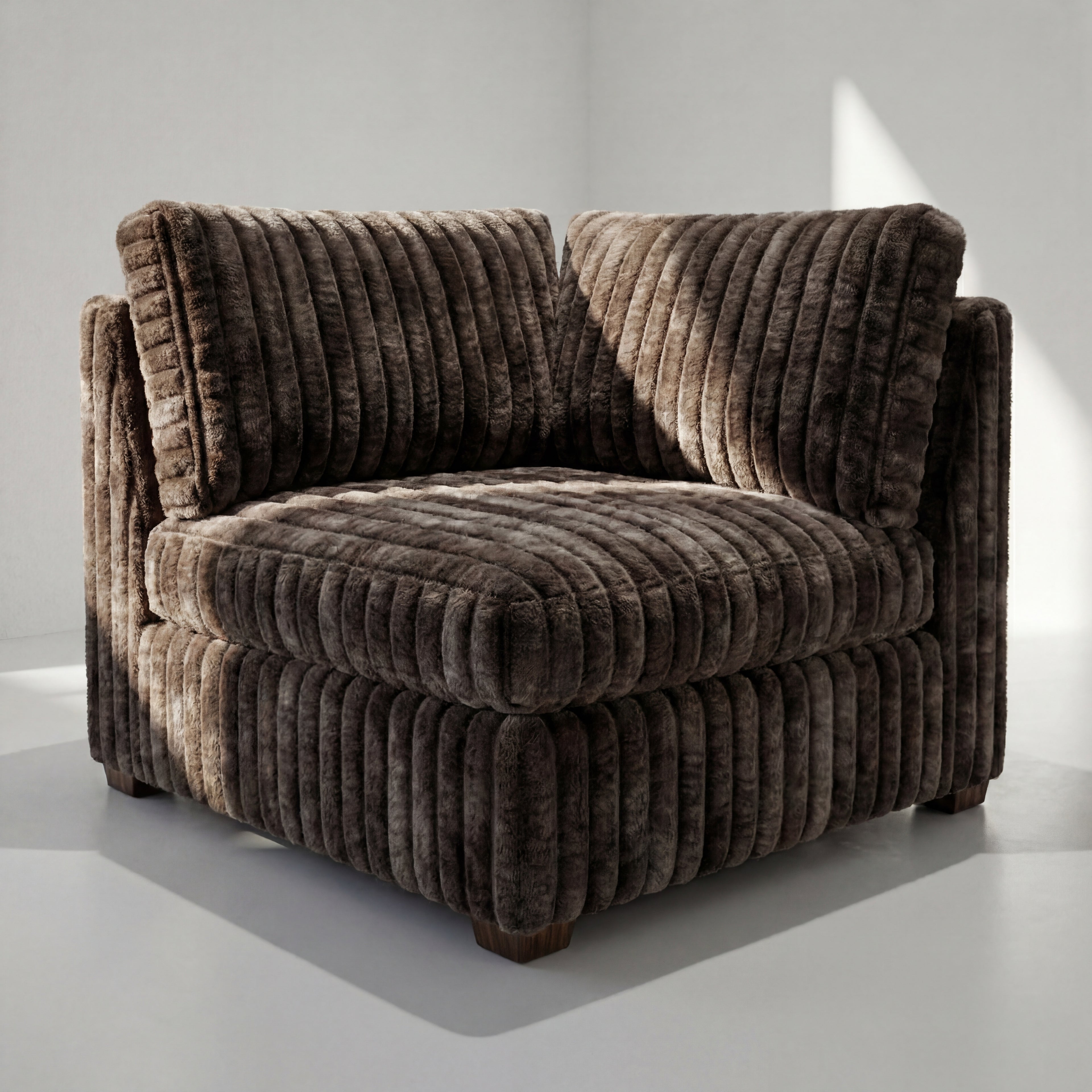 Big Wig Mocha Modular Corner