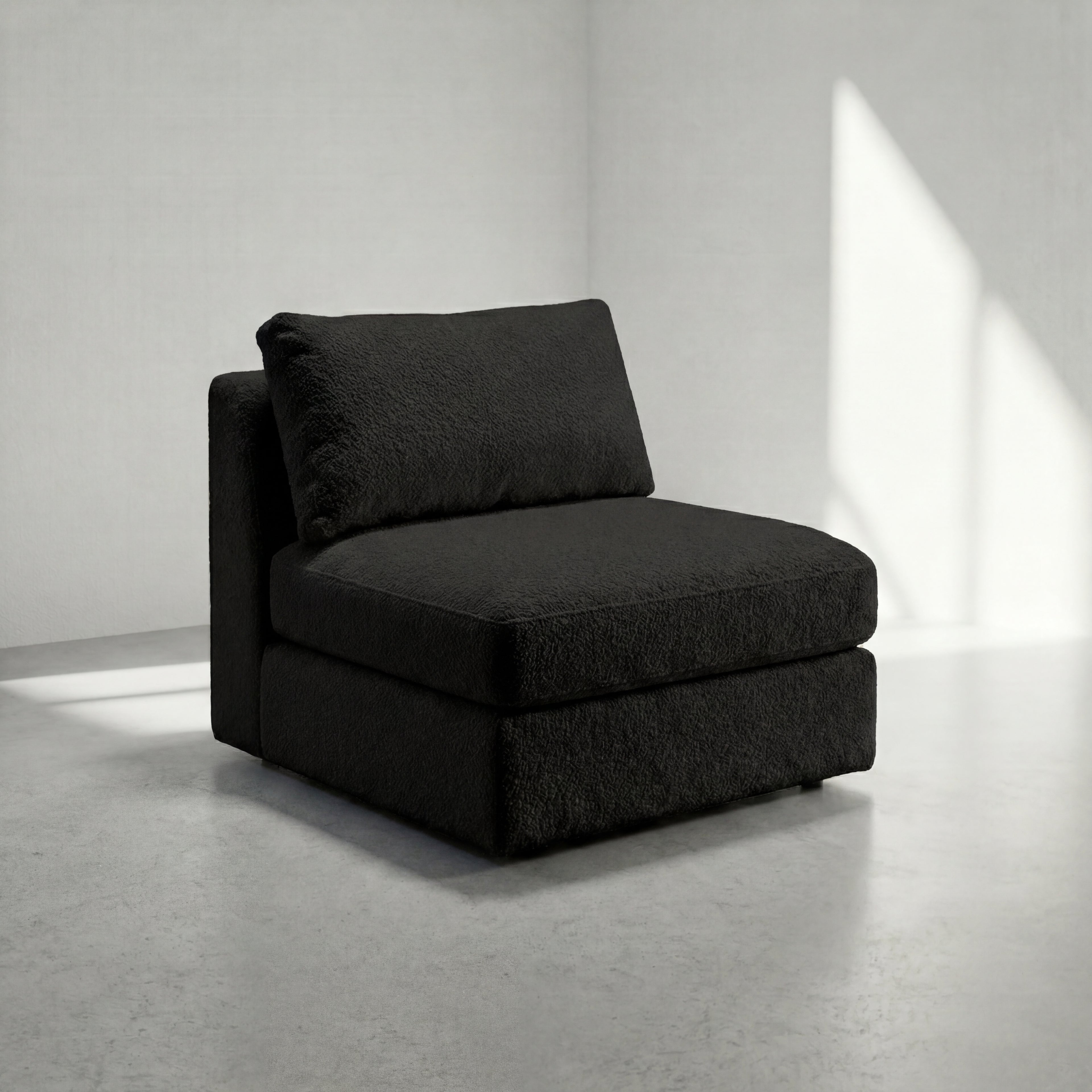 Cuddle Black Modular Bench