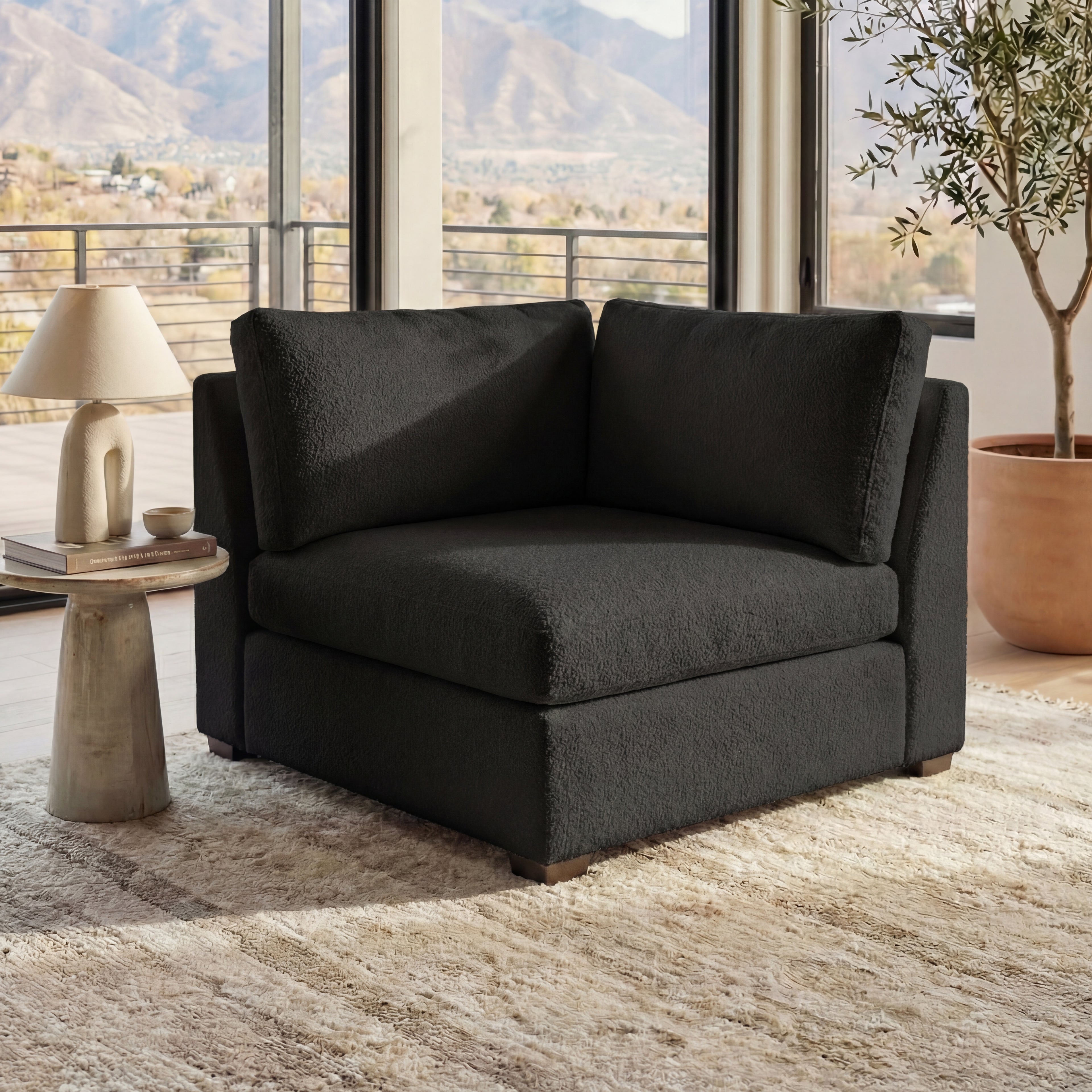 Cuddle Black Modular Corner