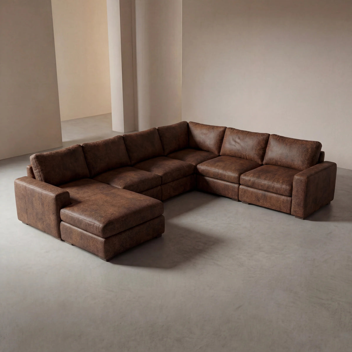 Dakota Camel Modular Corner
