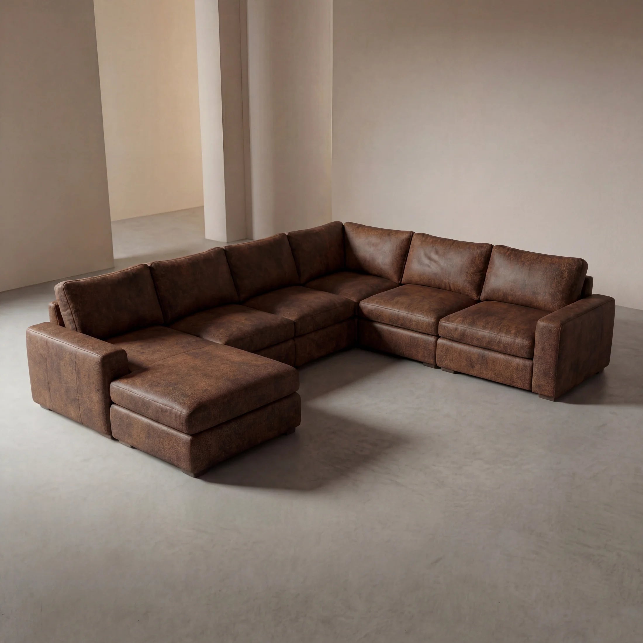 Dakota Camel Modular Corner