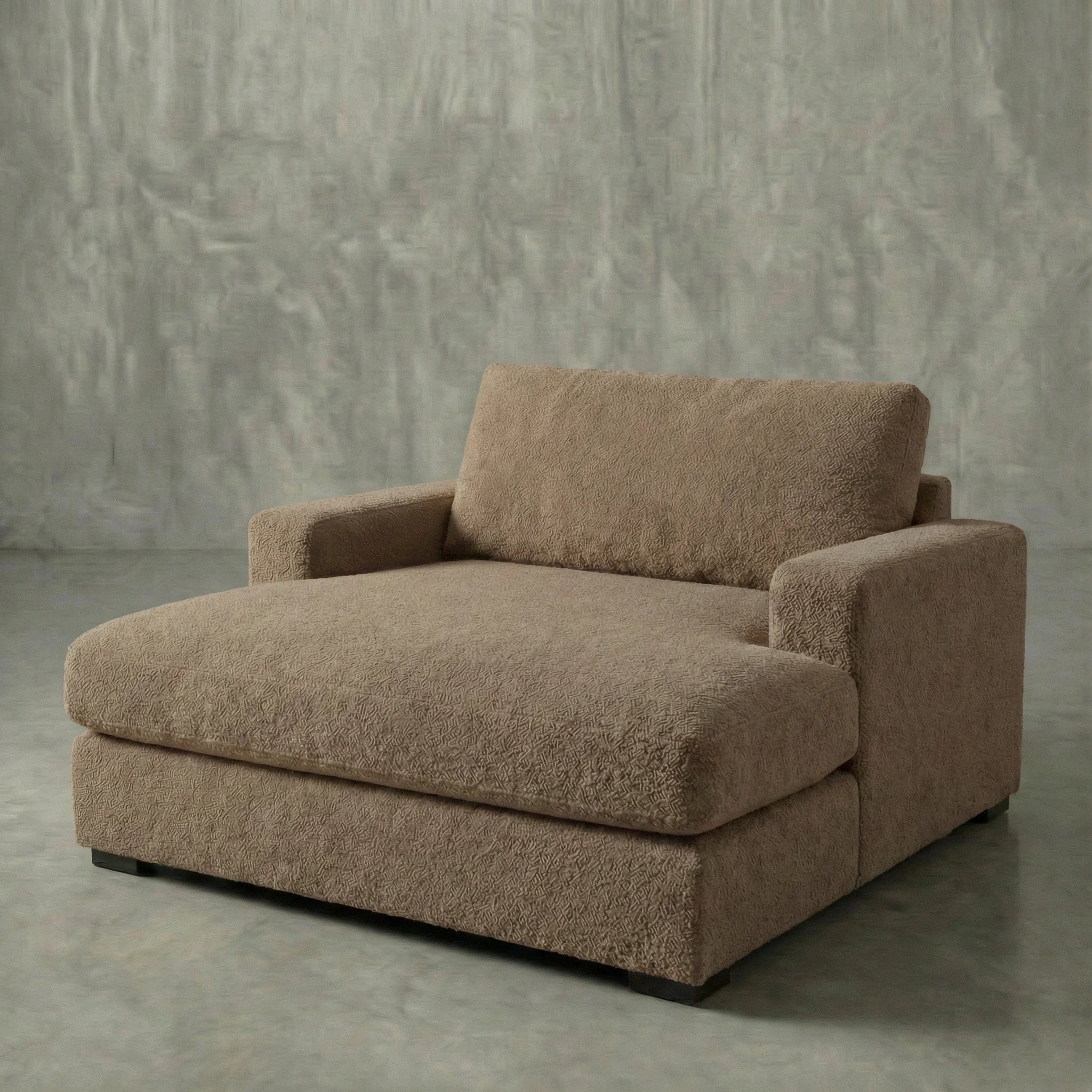 Hero studio shot of Cuddle Cashew chaise lounger