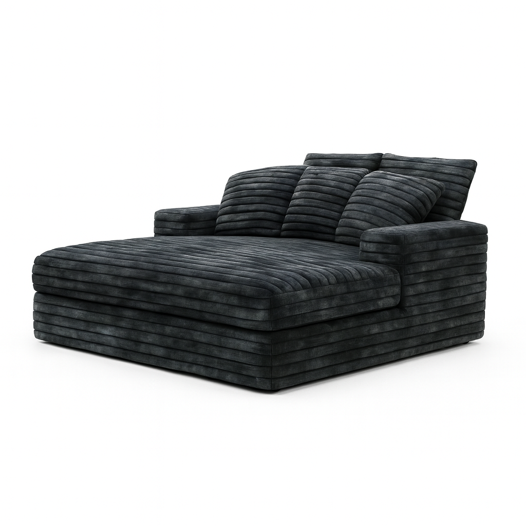Big Wig Charcoal Chaise Lounger