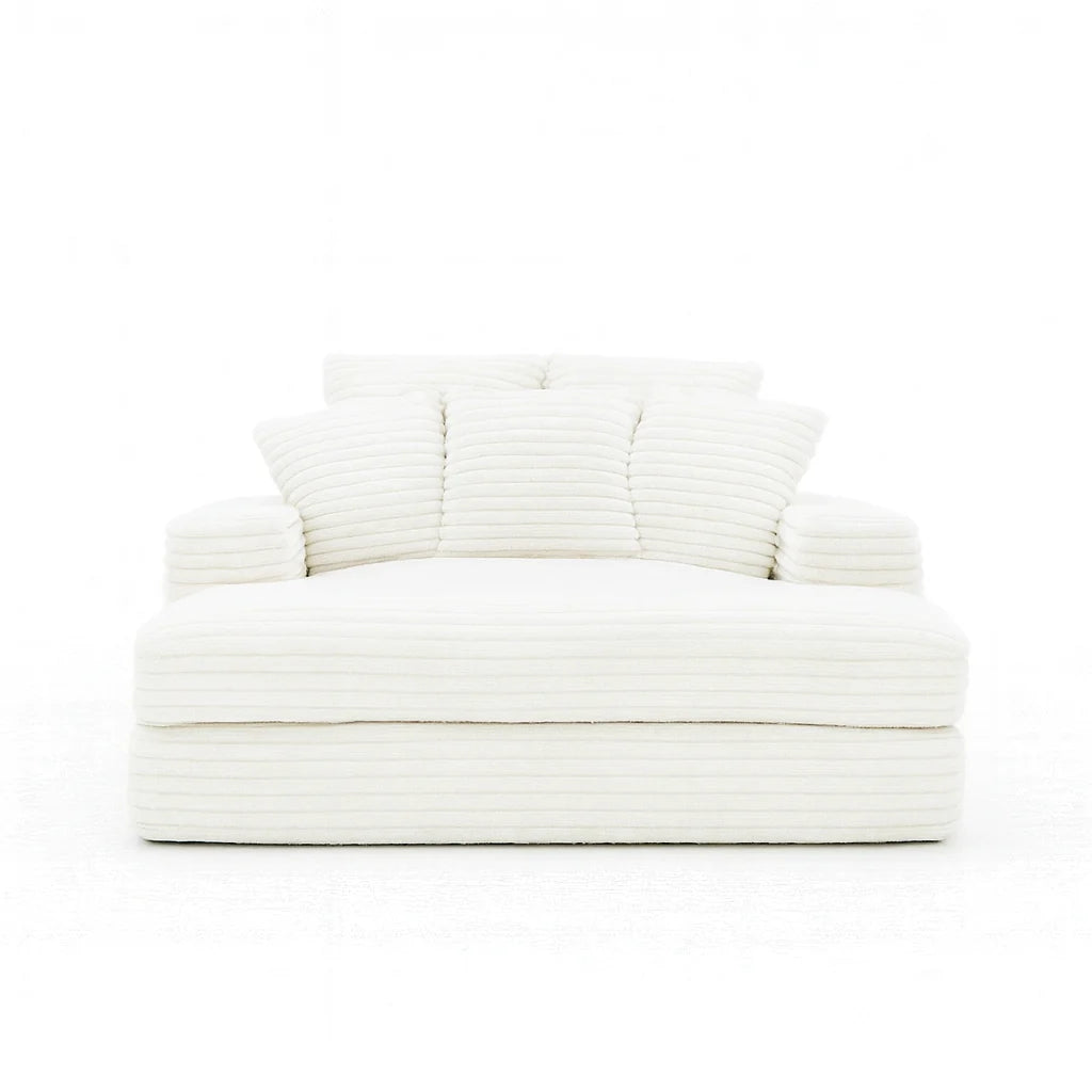 Minky White fabric swatch