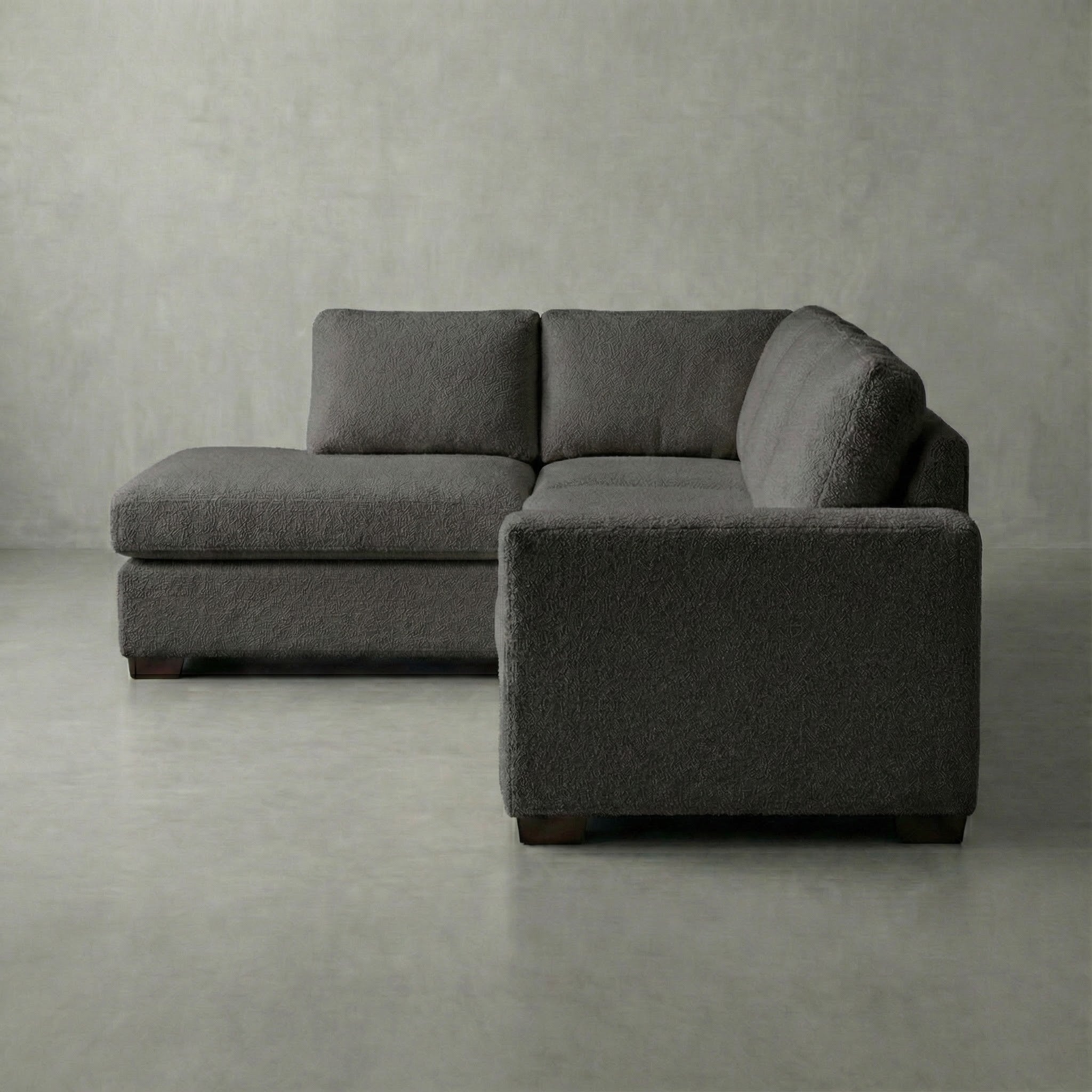 Cuddle Charcoal Veylo Two-Piece Sectional