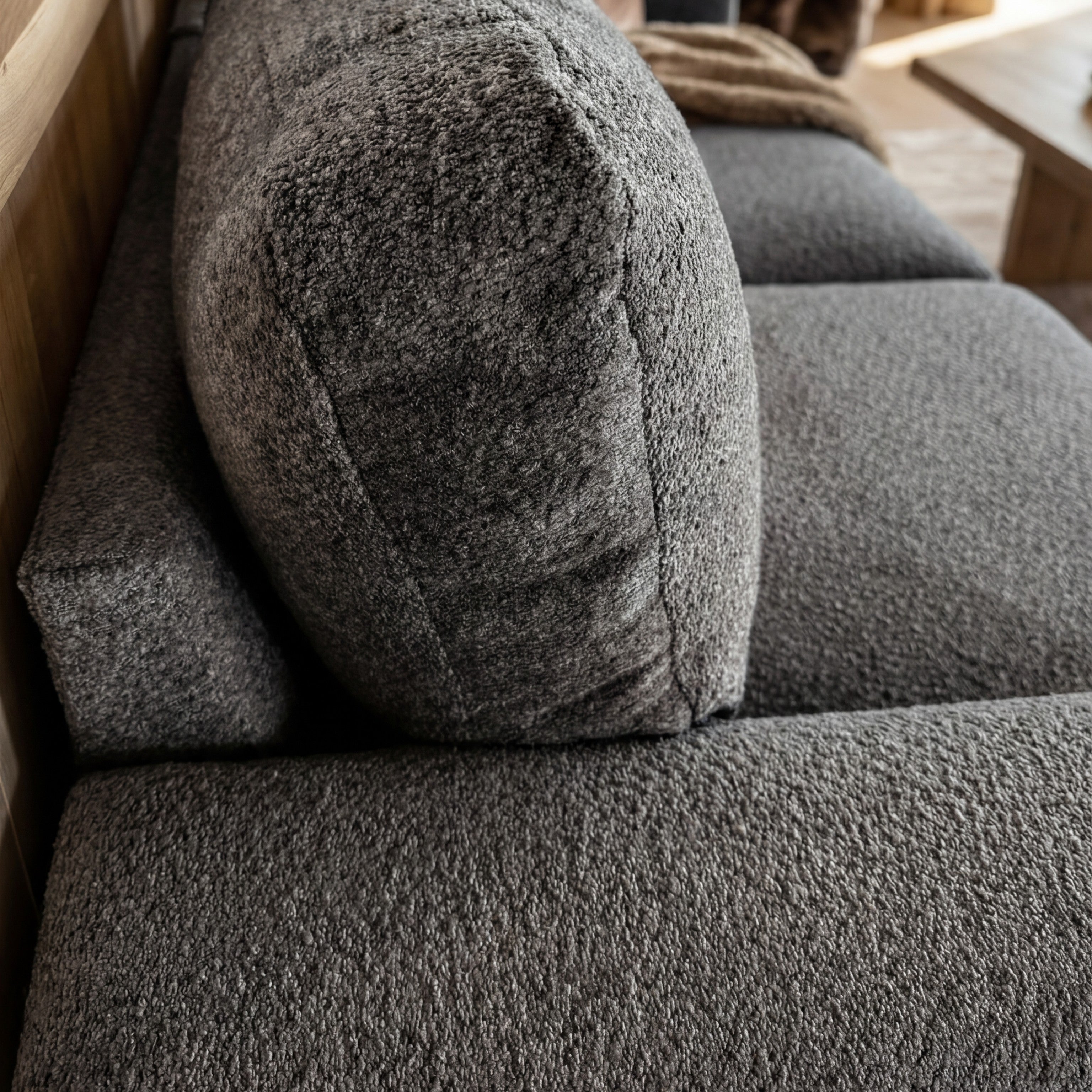 Cuddle Charcoal Modular End