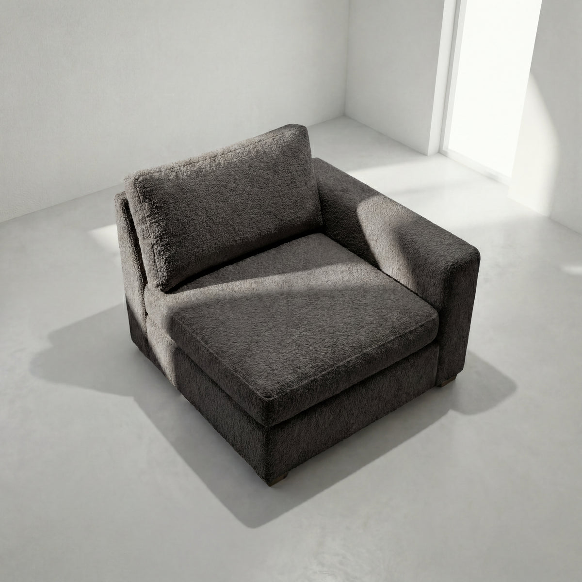 Cuddle Charcoal Modular End
