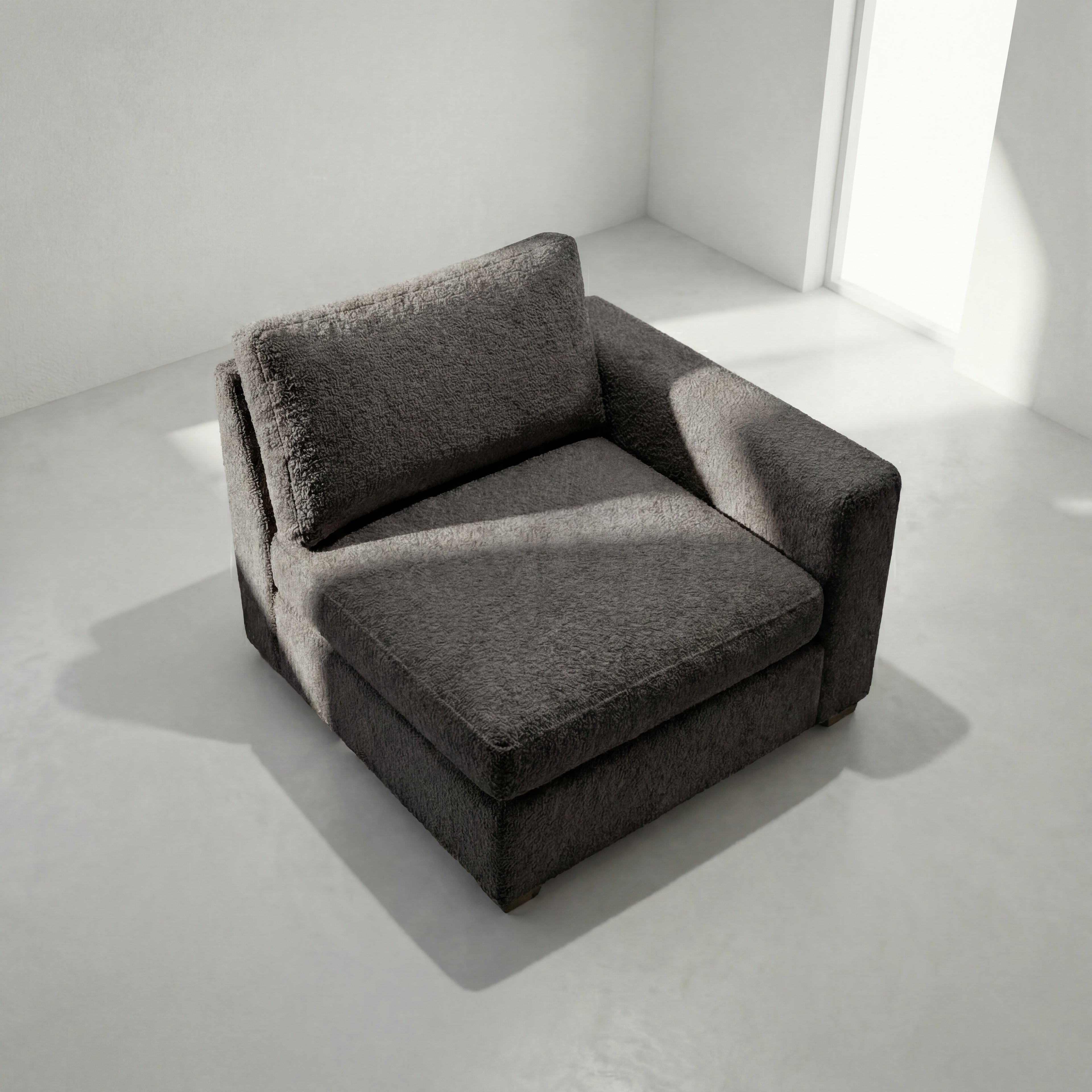 Cuddle Charcoal Modular End