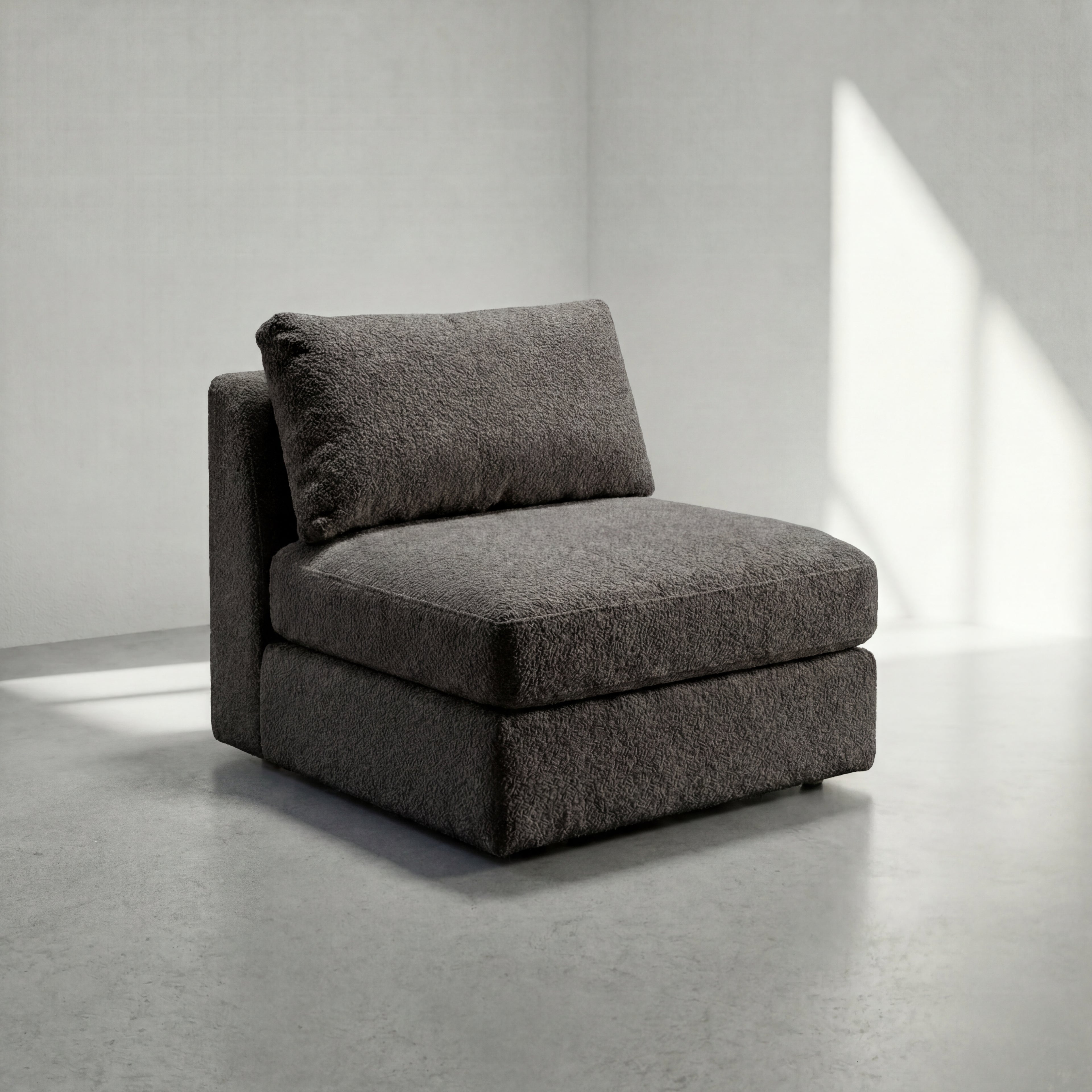 Cuddle Charcoal Modular Bench