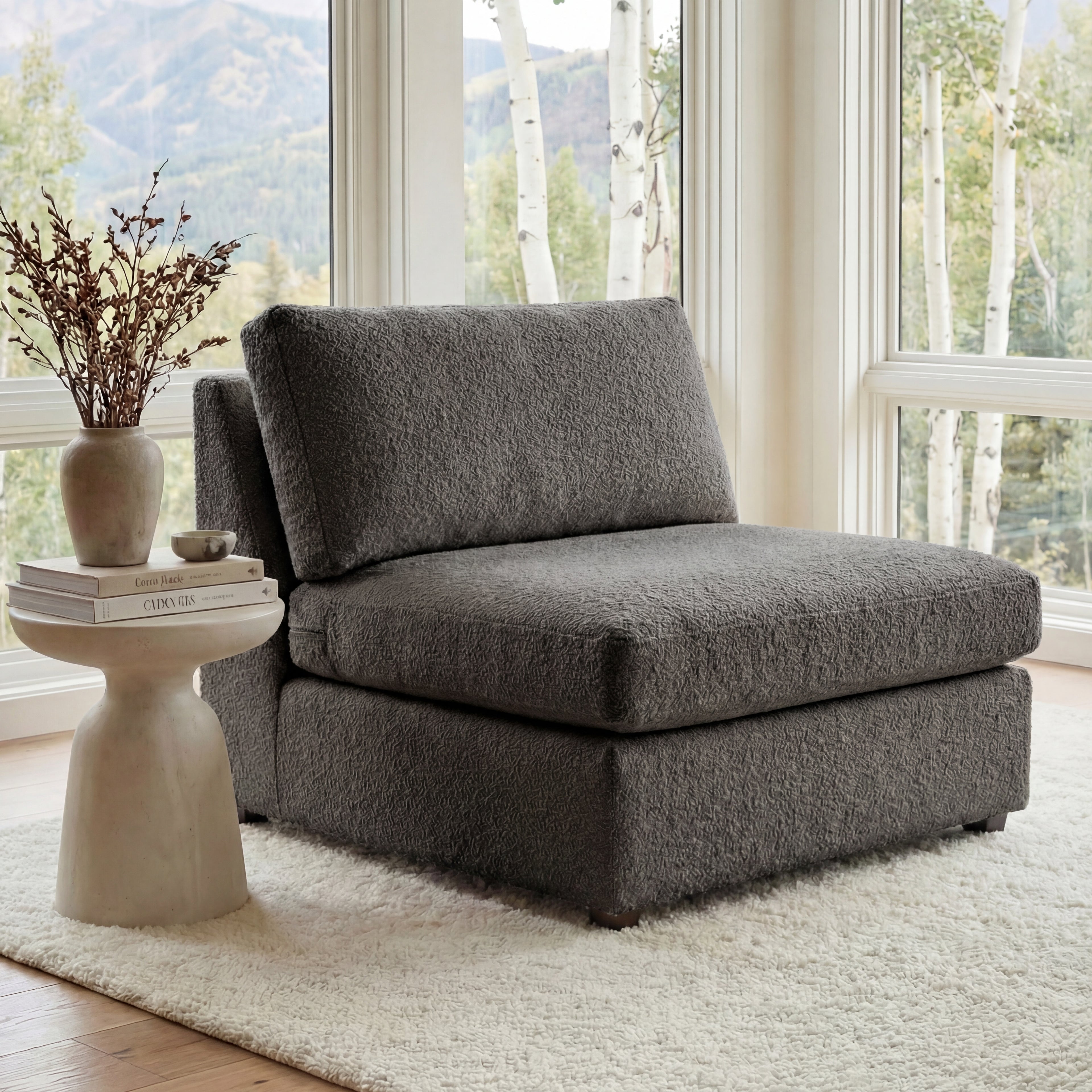Cuddle Charcoal Modular Bench