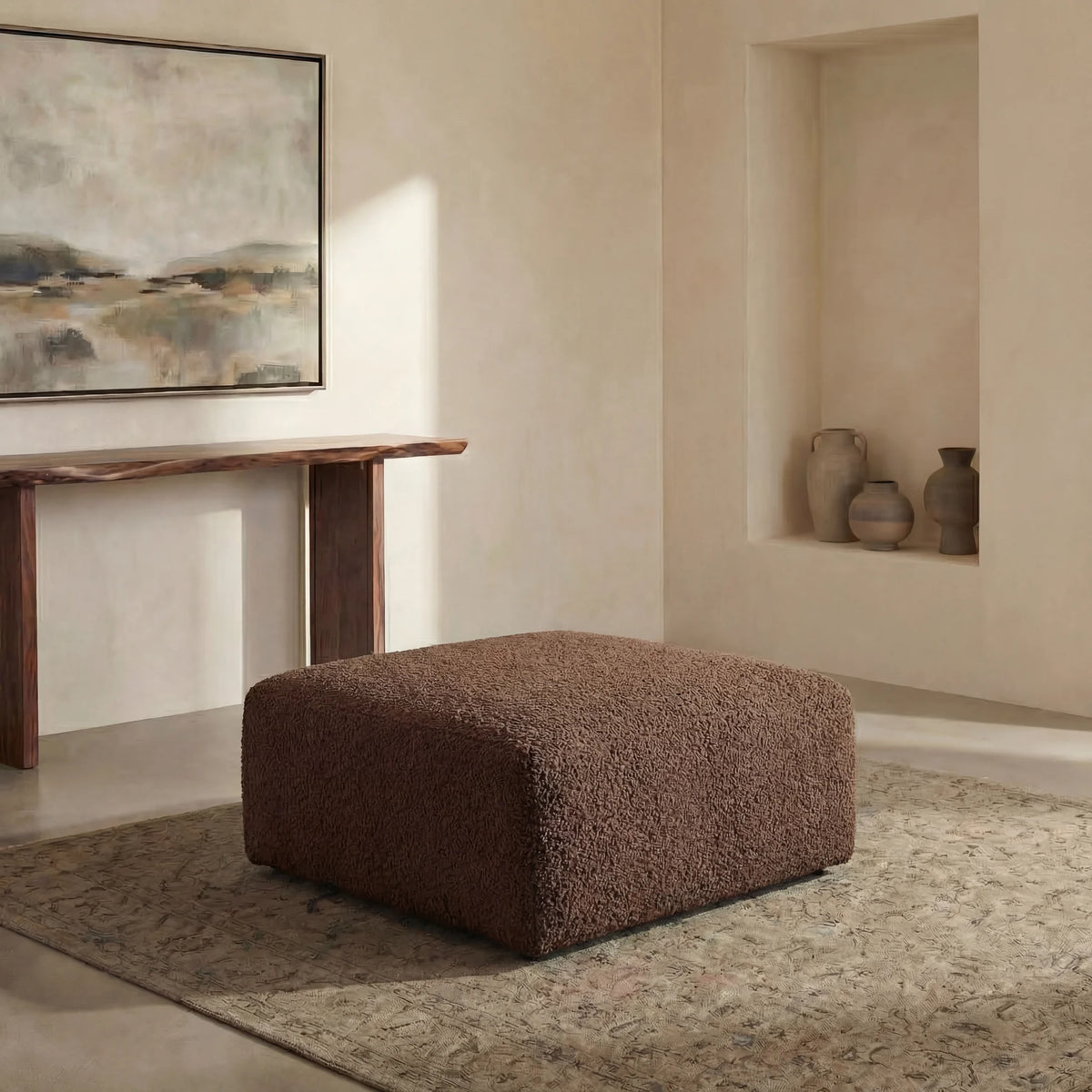 Cuddle Chocolate Modular Ottoman