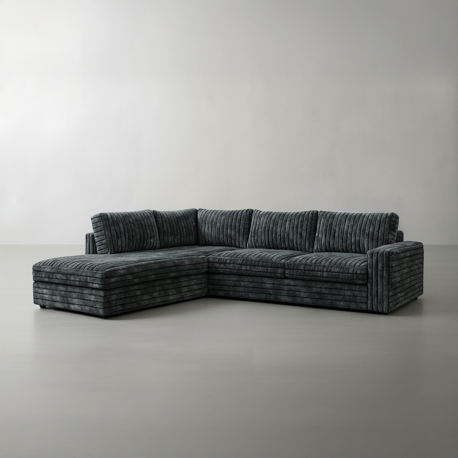 Big Wig Charcoal Two-Piece Sectional