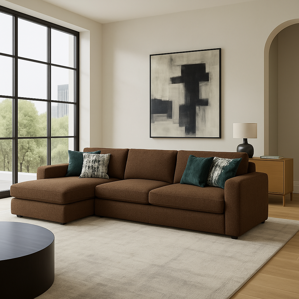 Cuddle Umber Two-Piece Chaise Sectional