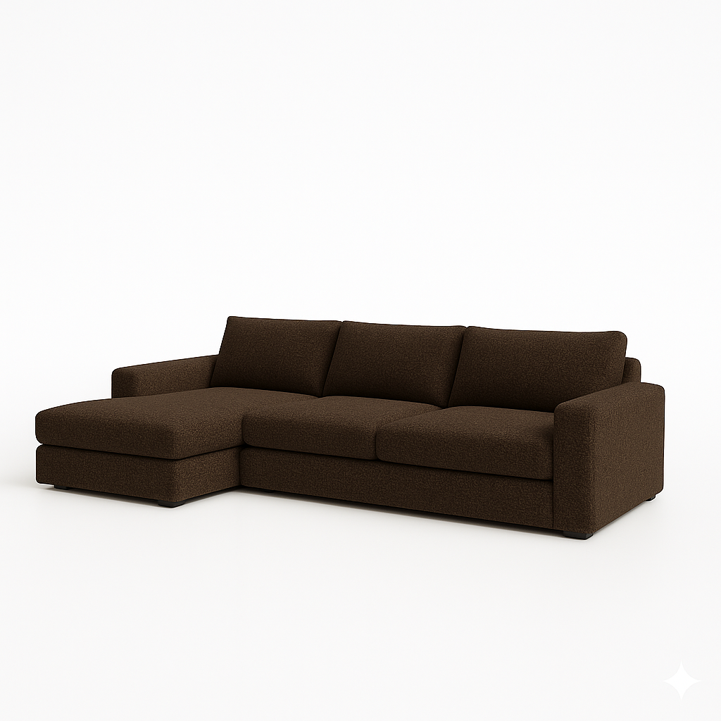 Cuddle Umber Two-Piece Chaise Sectional