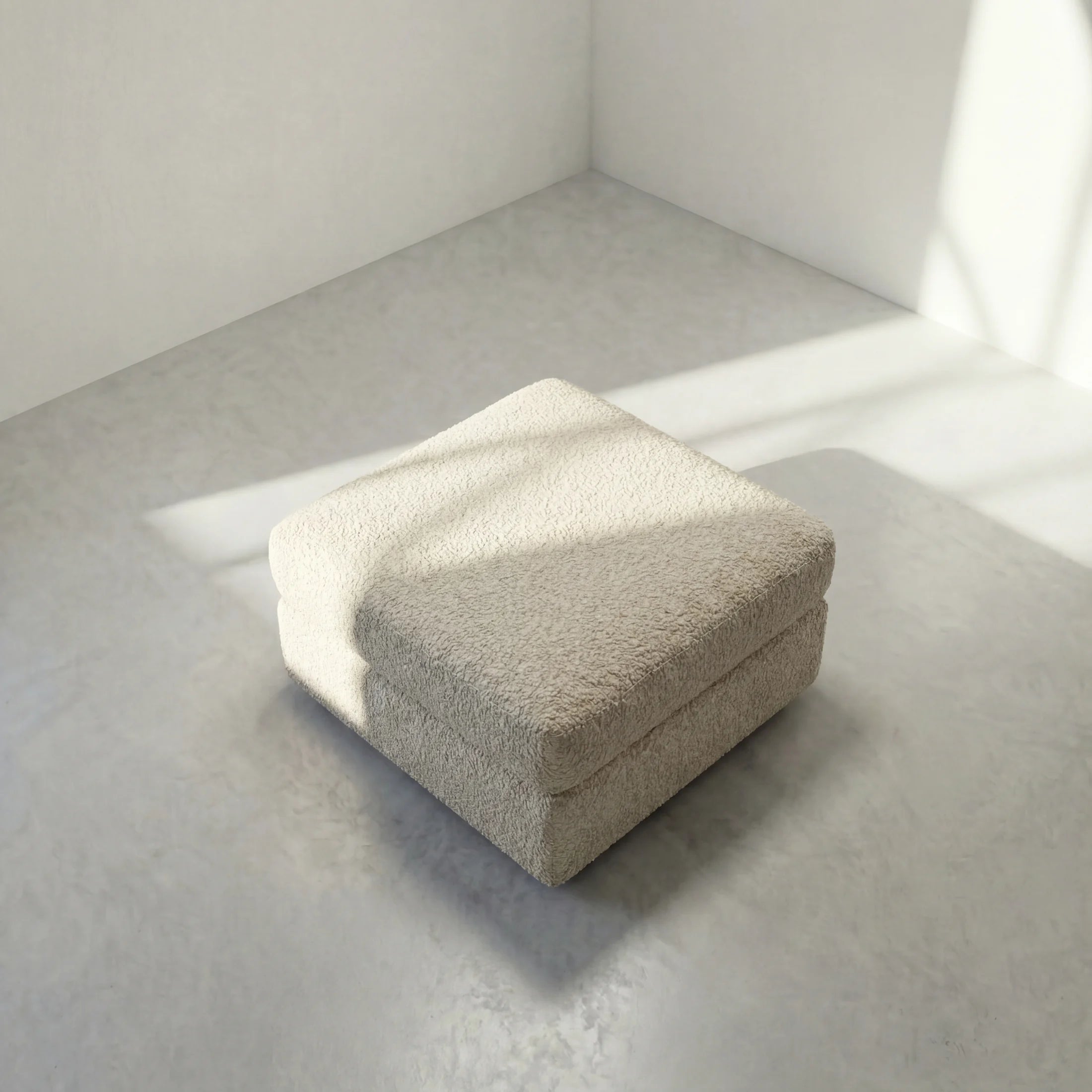 Cuddle Cream Modular Ottoman