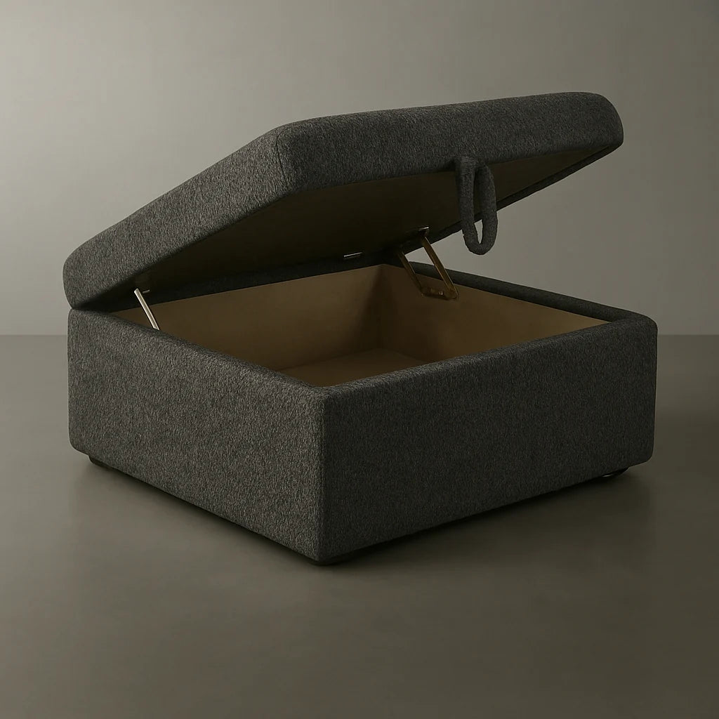 Cuddle Charcoal Modular Ottoman