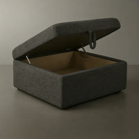 Cuddle Charcoal Modular Ottoman