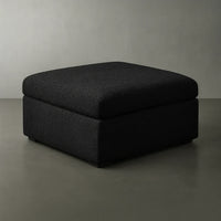 Cuddle Black Modular Ottoman