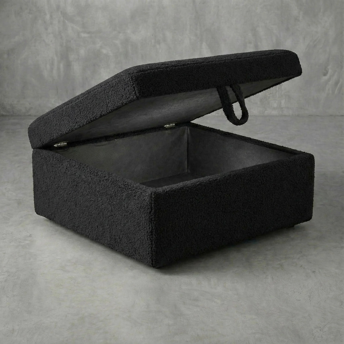 Cuddle Black Modular Ottoman