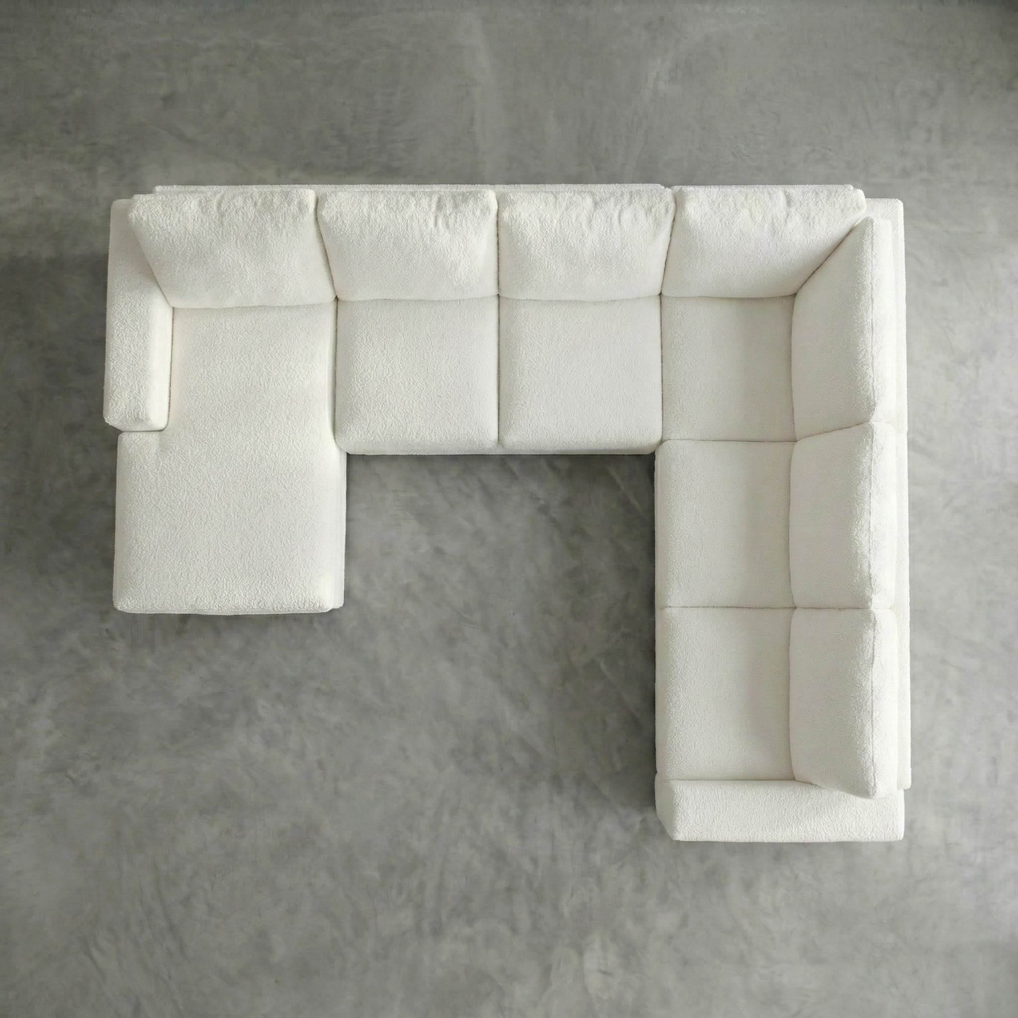 Cuddle Bone Three-Piece Chaise Sectional
