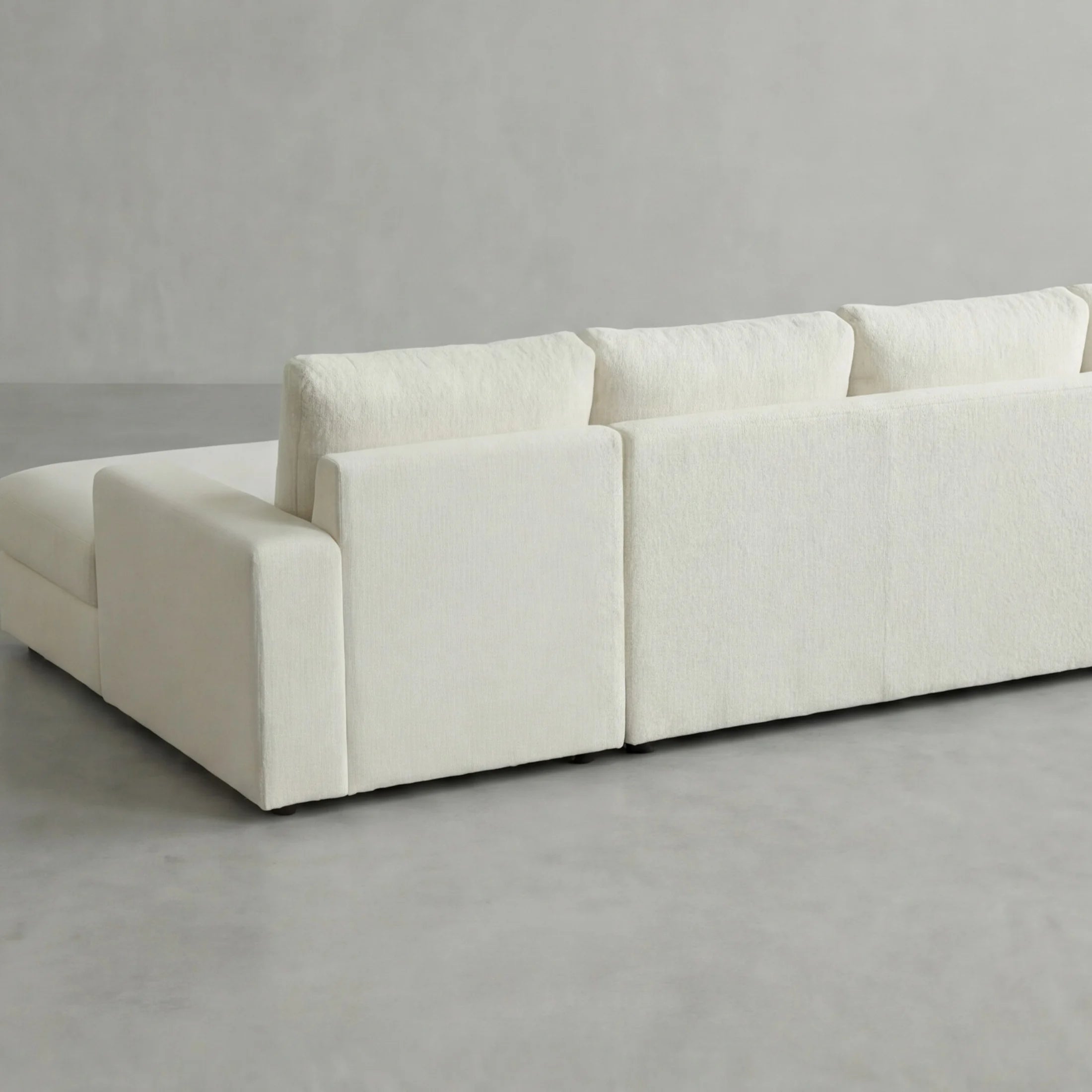 Cuddle Bone Three-Piece Double Chaise Sectional