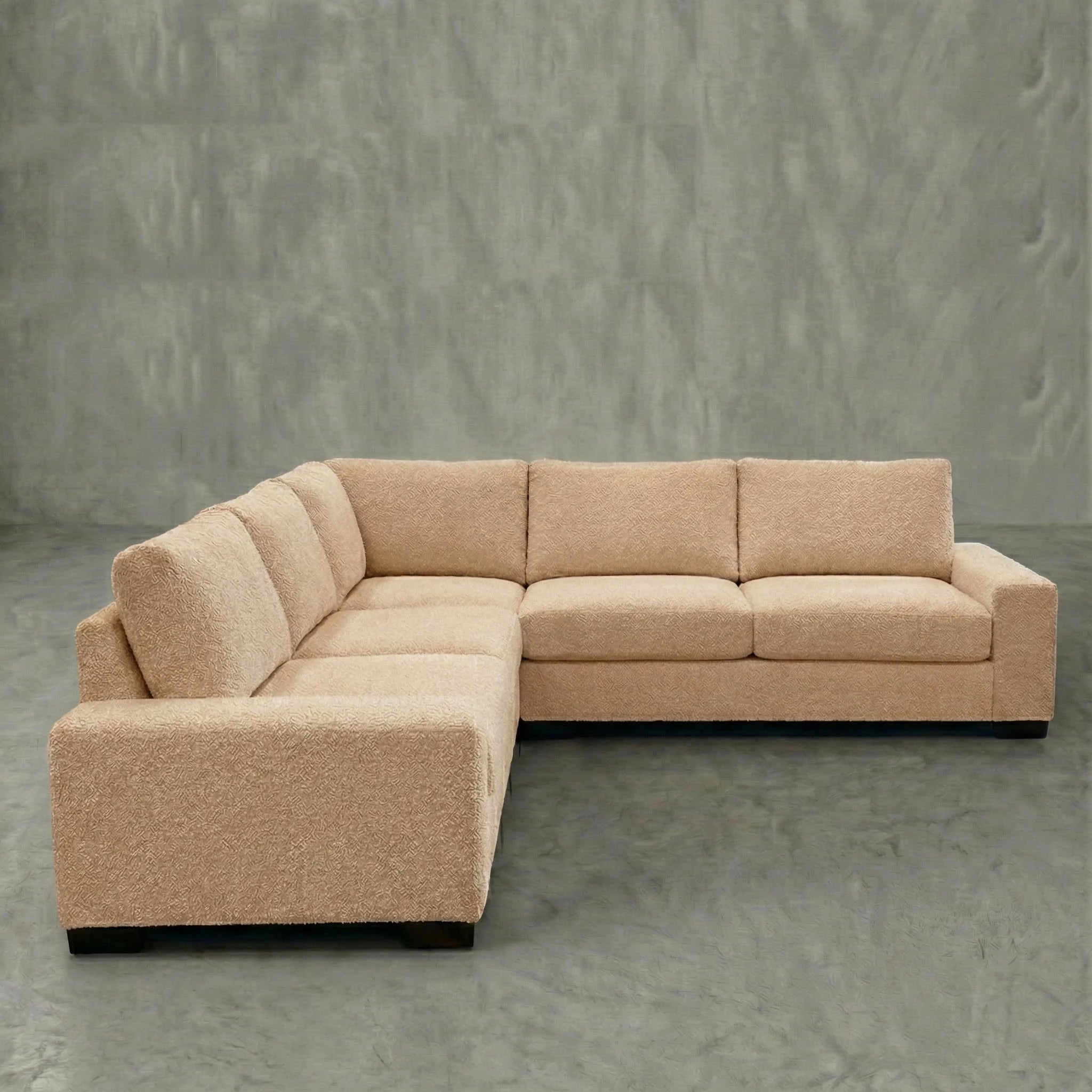 Cuddle Cashew Three-Piece Sectional
