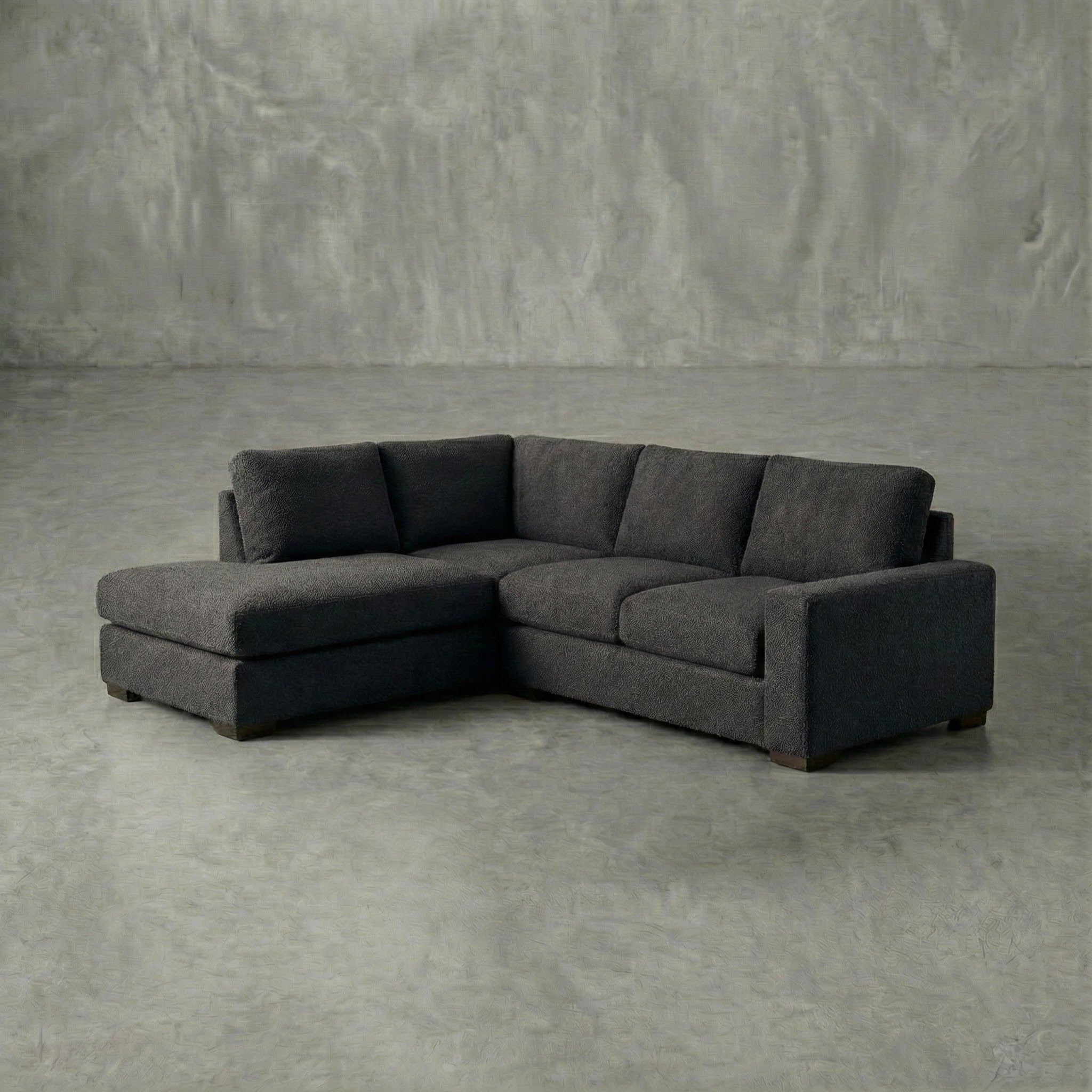 Cuddle Charcoal Veylo Two-Piece Sectional