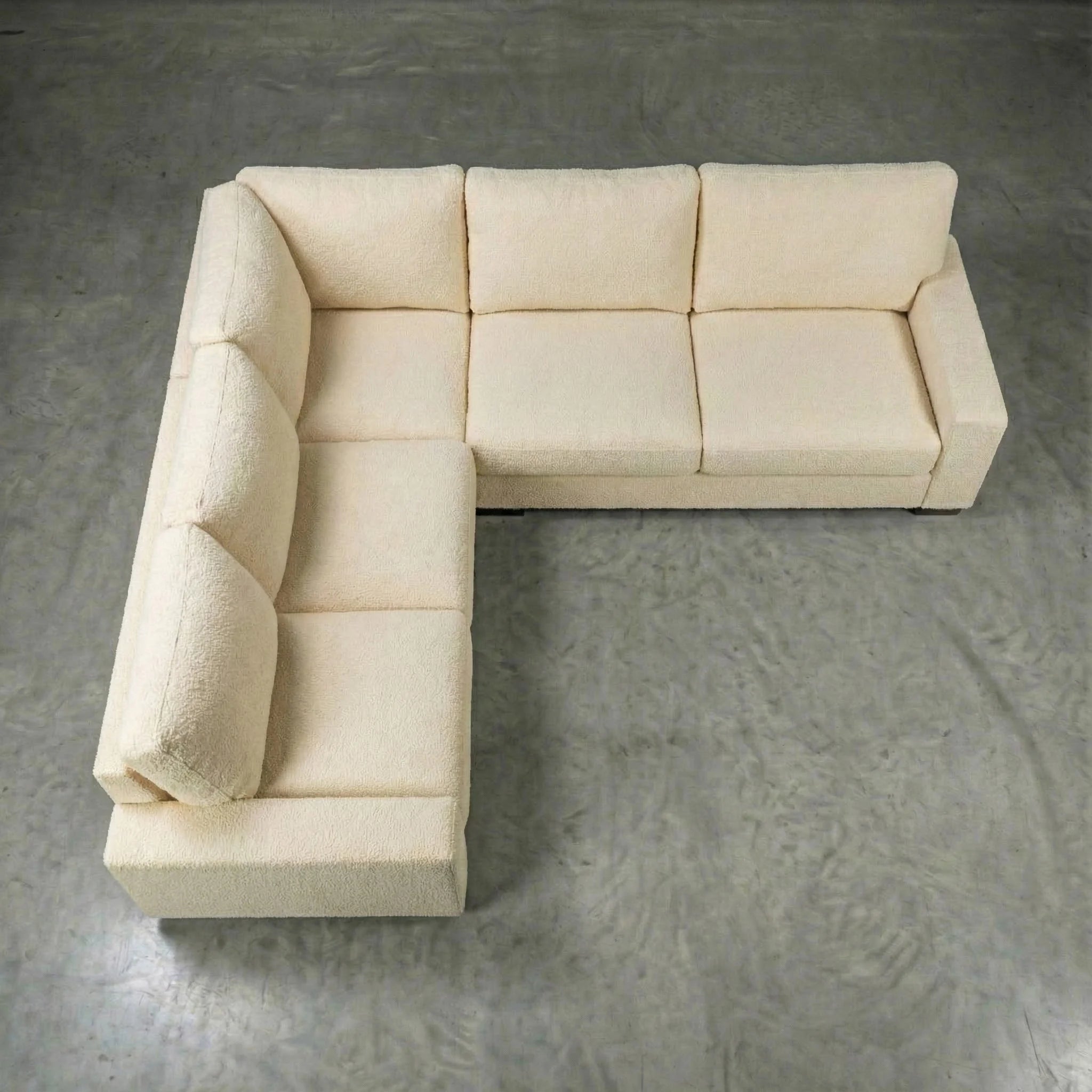 Cuddle Cream Three-Piece Sectional