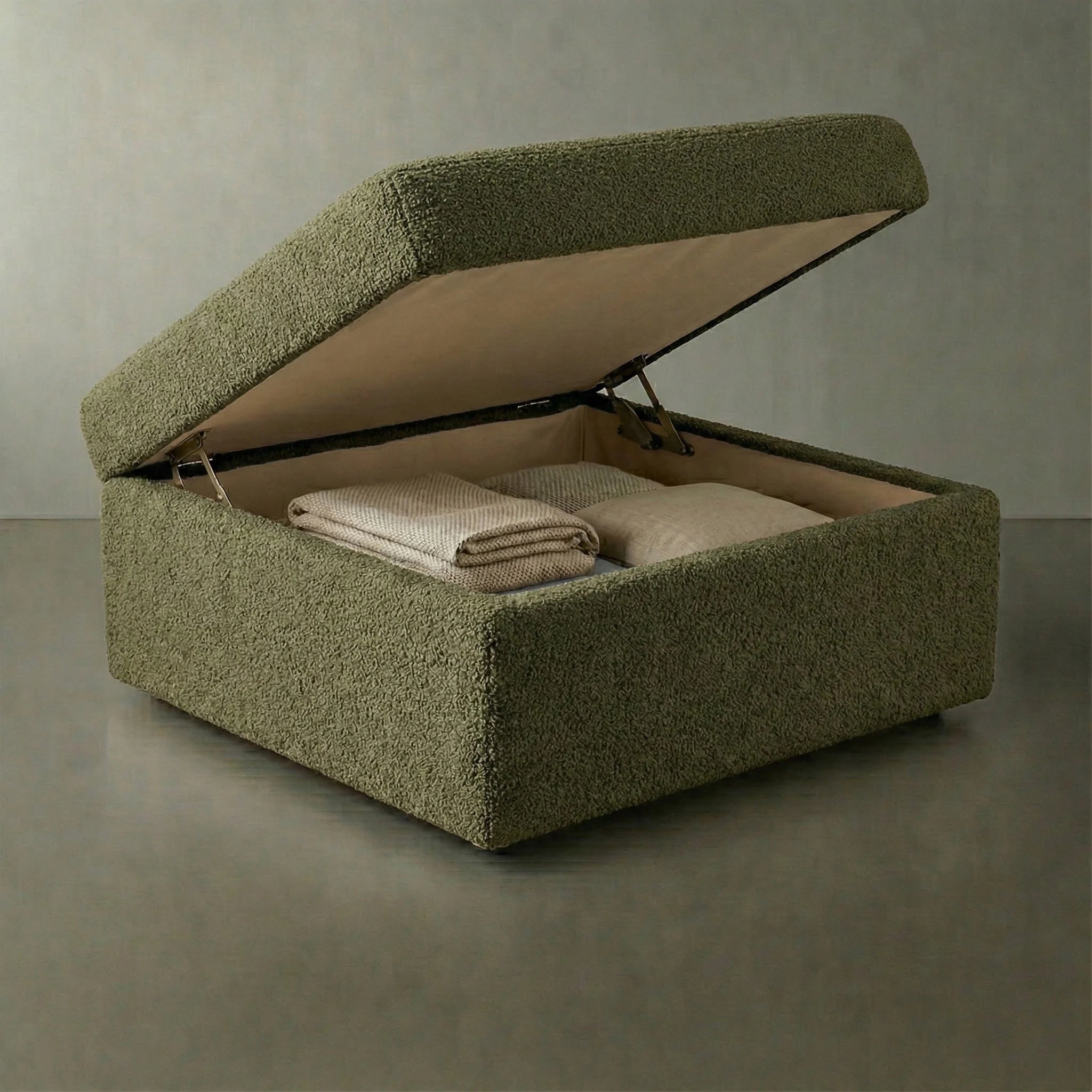 Cuddle Moss Modular Ottoman