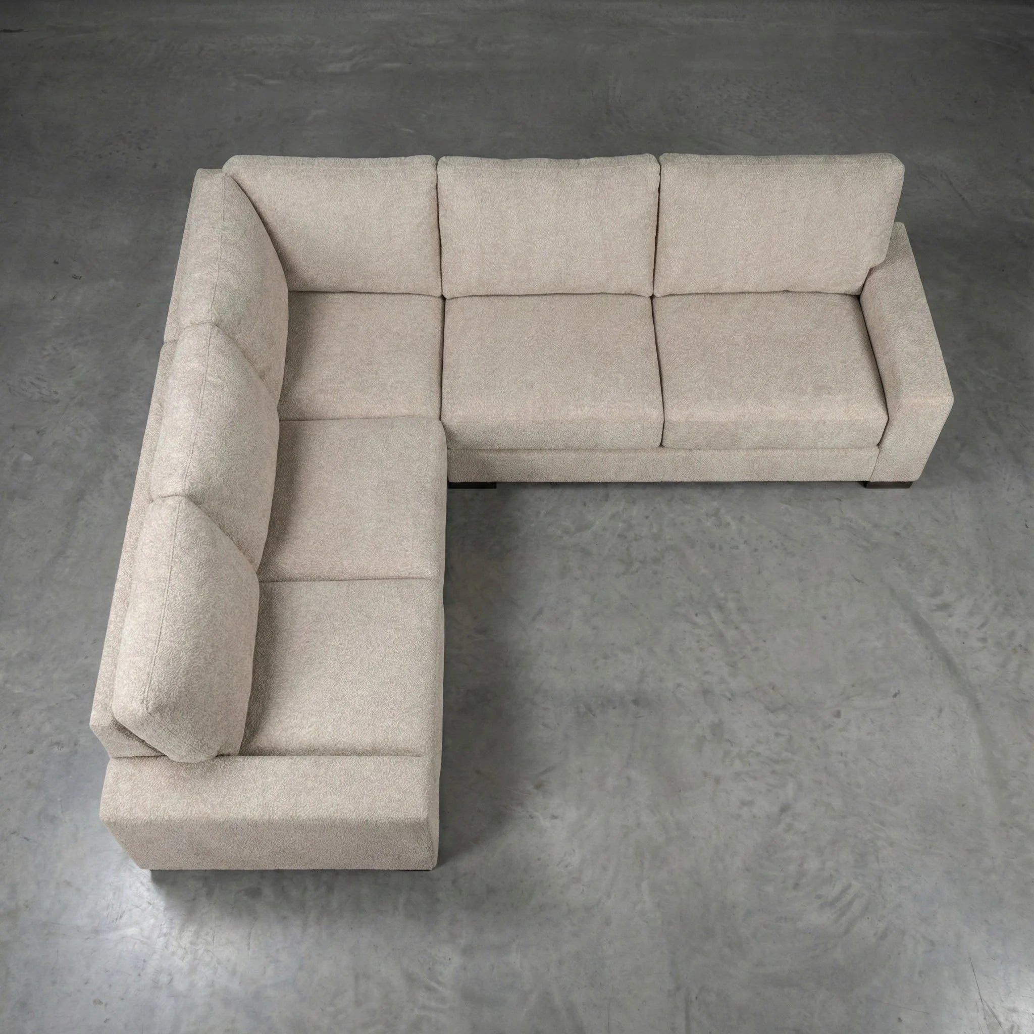 Cuddle Natural Three-Piece Sectional