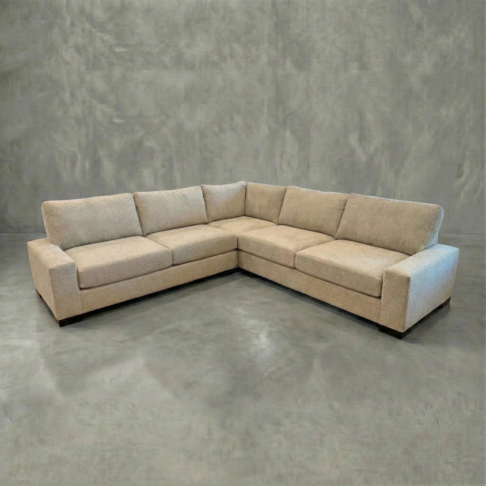 Cuddle Natural Three-Piece Sectional