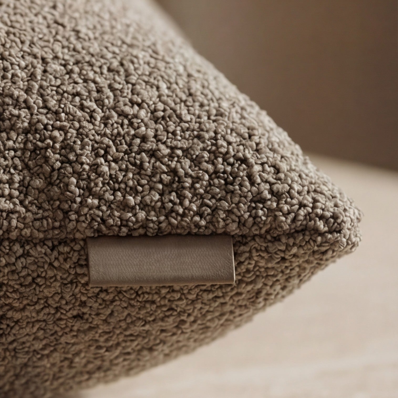 24" Cuddle Bouclé Throw Pillow Pewter