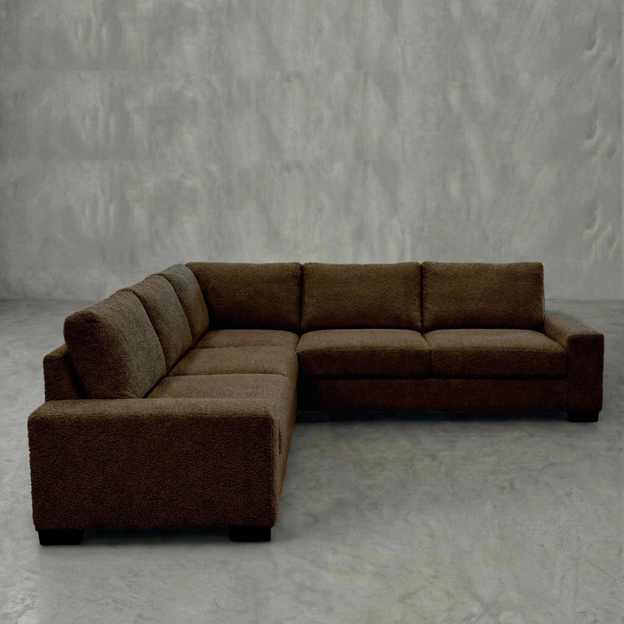 Cuddle Umber Three-Piece Sectional