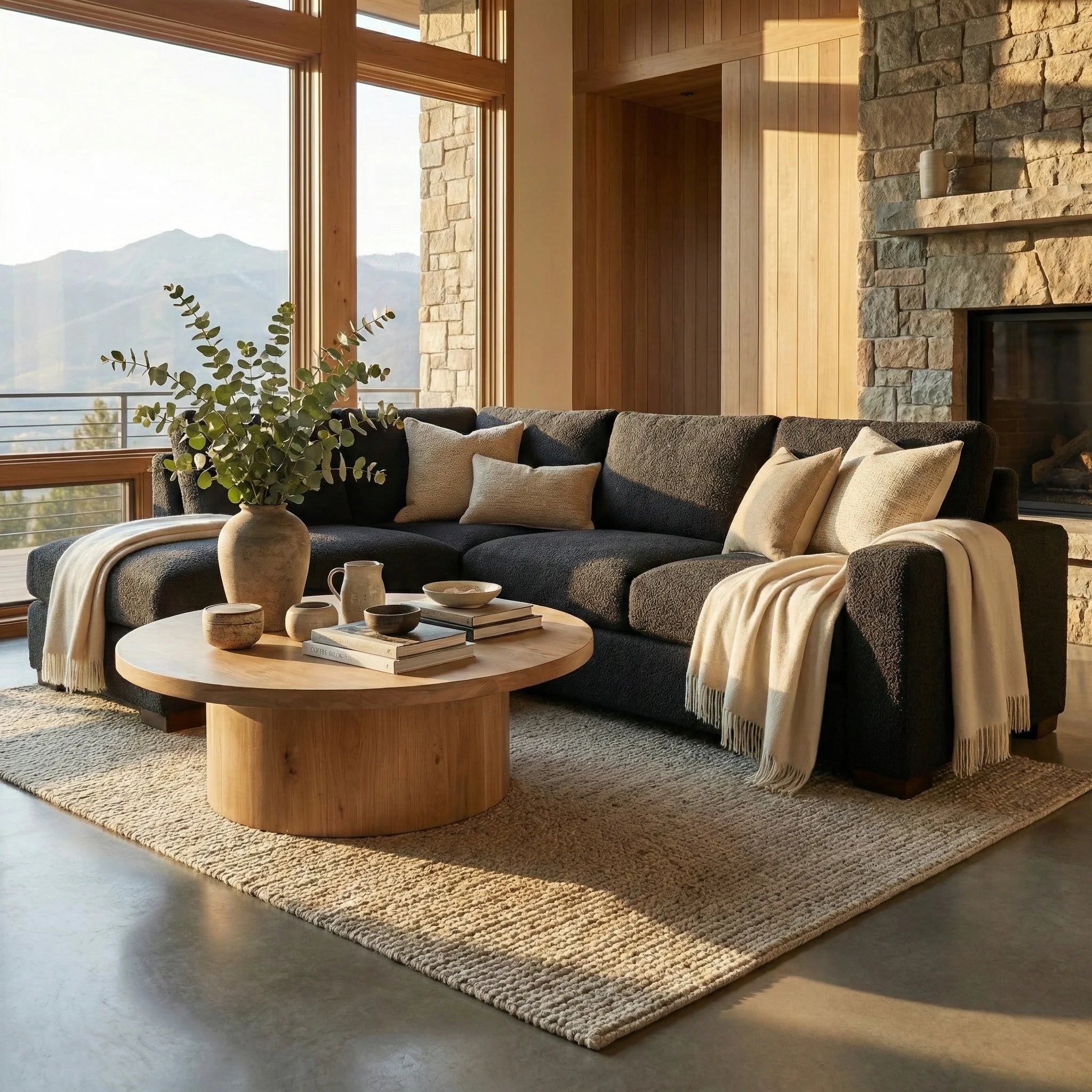 Cuddle Black Veylo Two-Piece Sectional