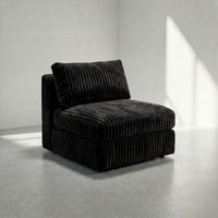 Minky Black Modular Bench