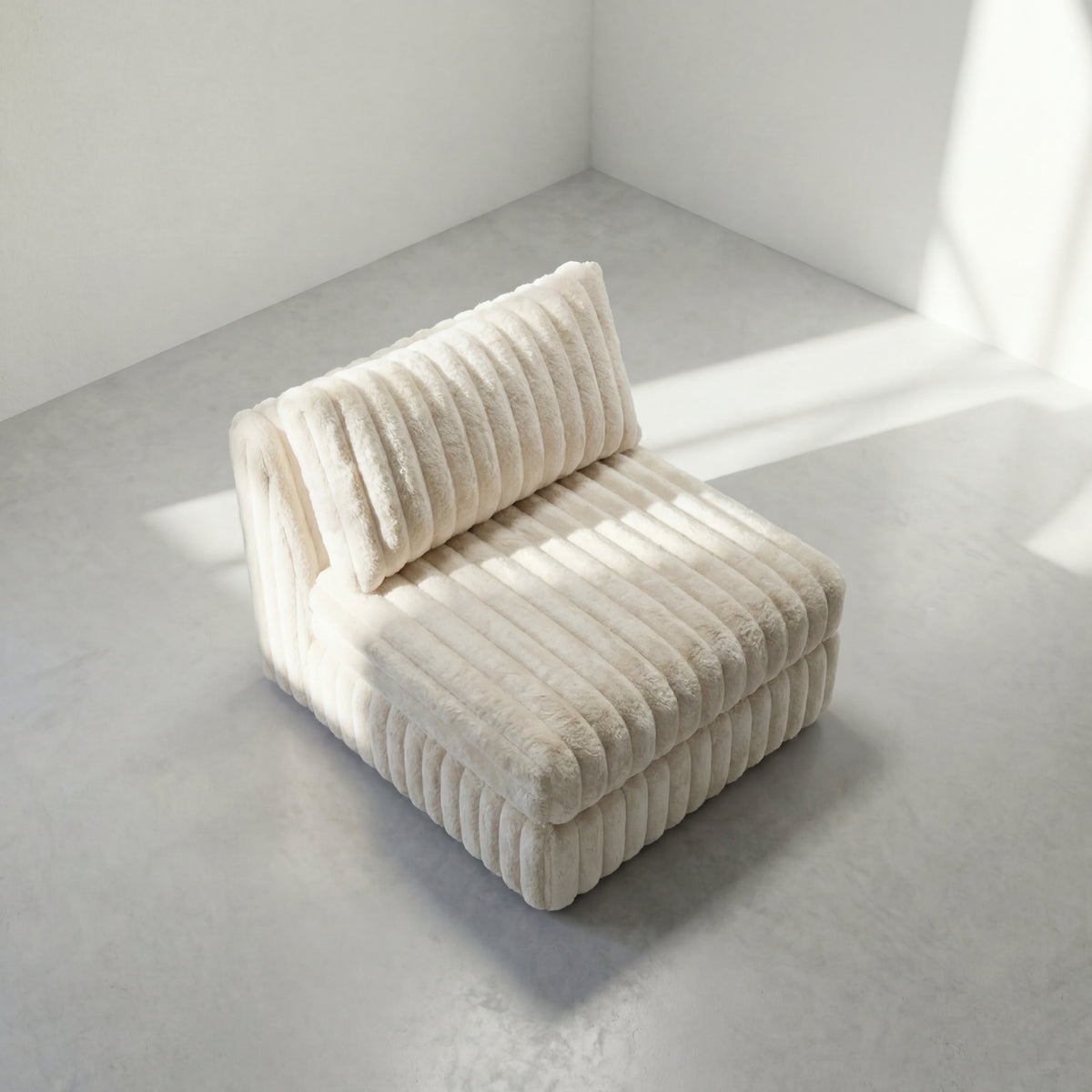 Minky Cream Modular Bench