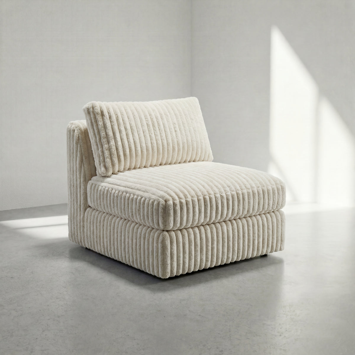 Minky Cream Modular Bench