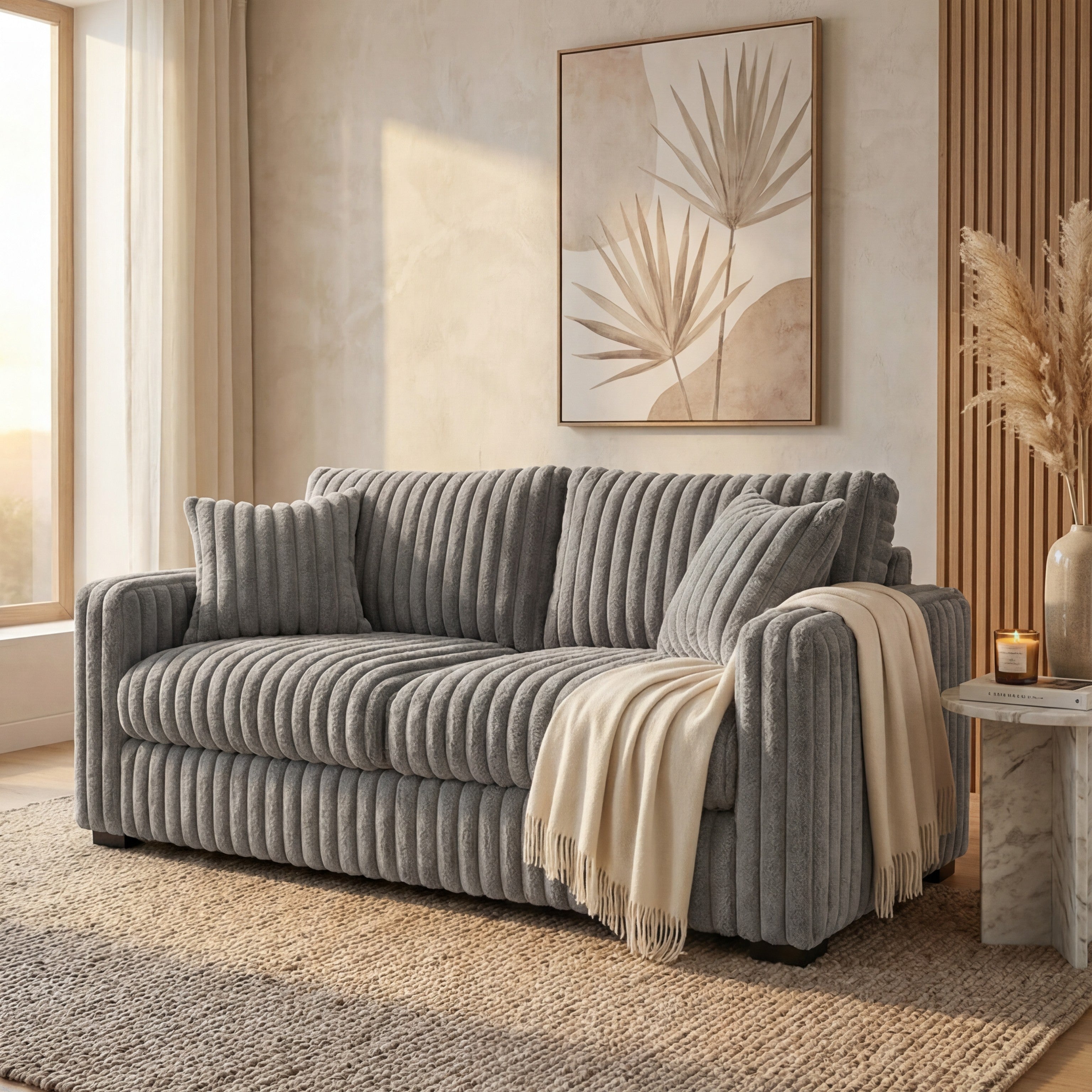 Minky Grey Sofa