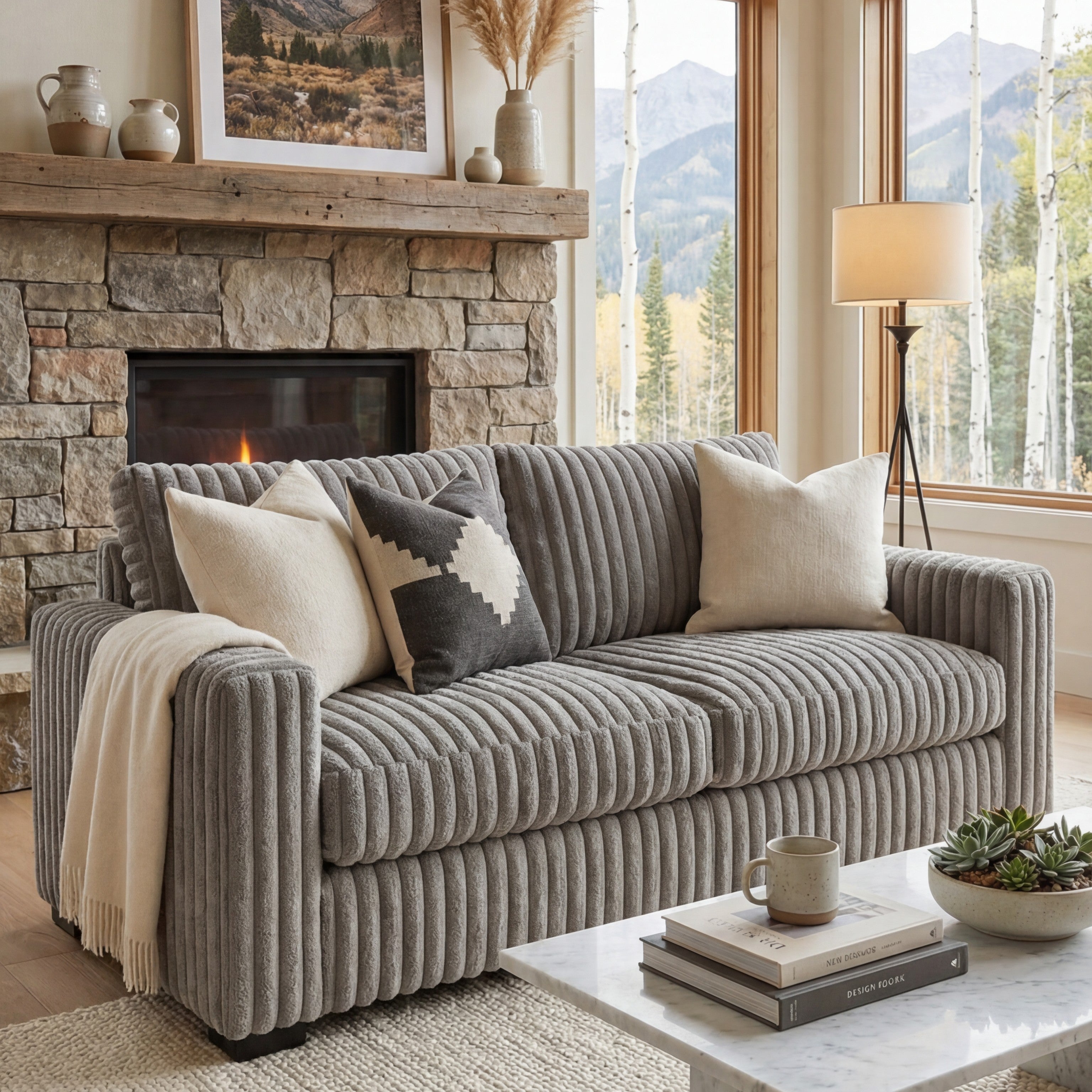 Minky Grey Sofa