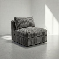 Minky Grey Modular Bench