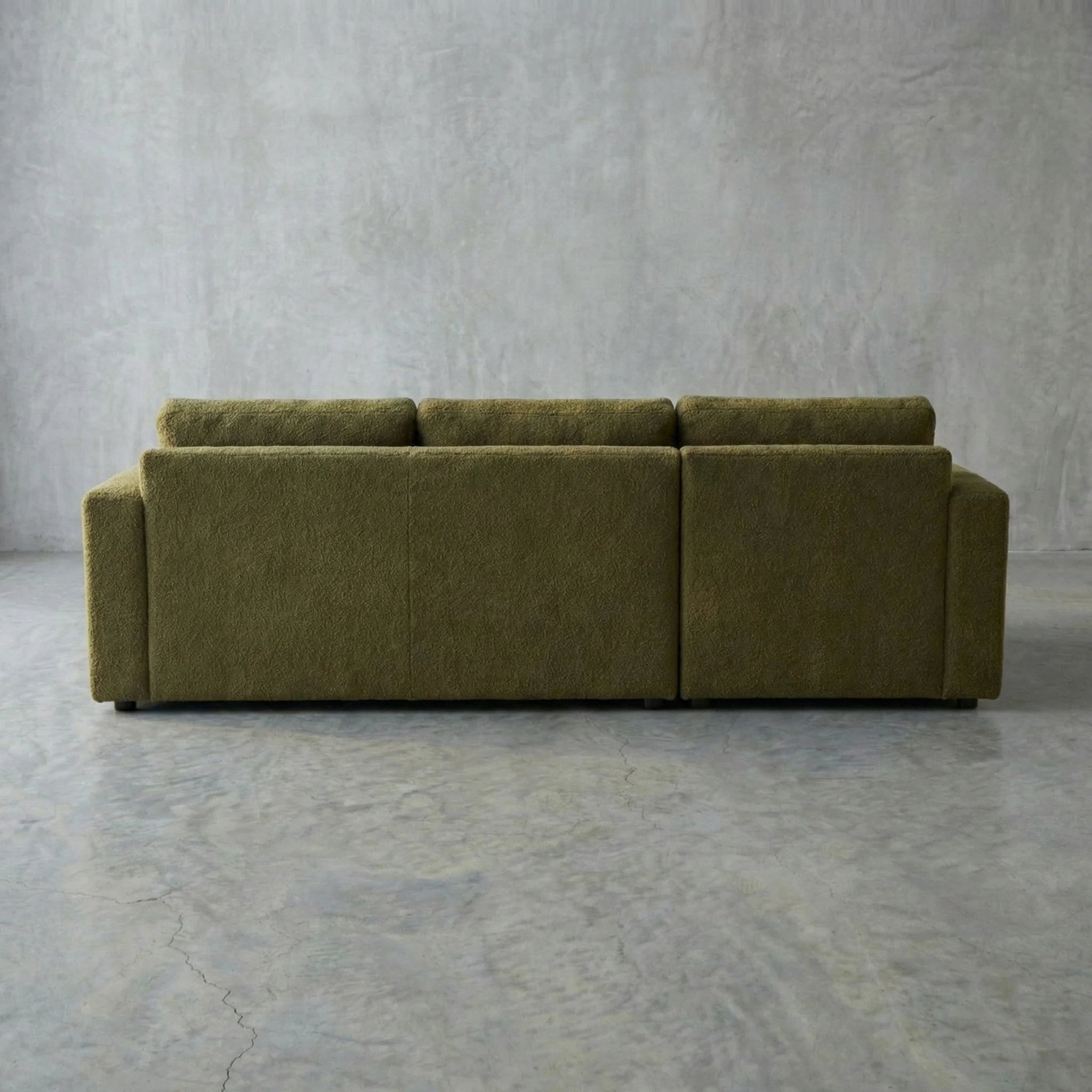 Cuddle Moss Two-Piece Chaise Sectional