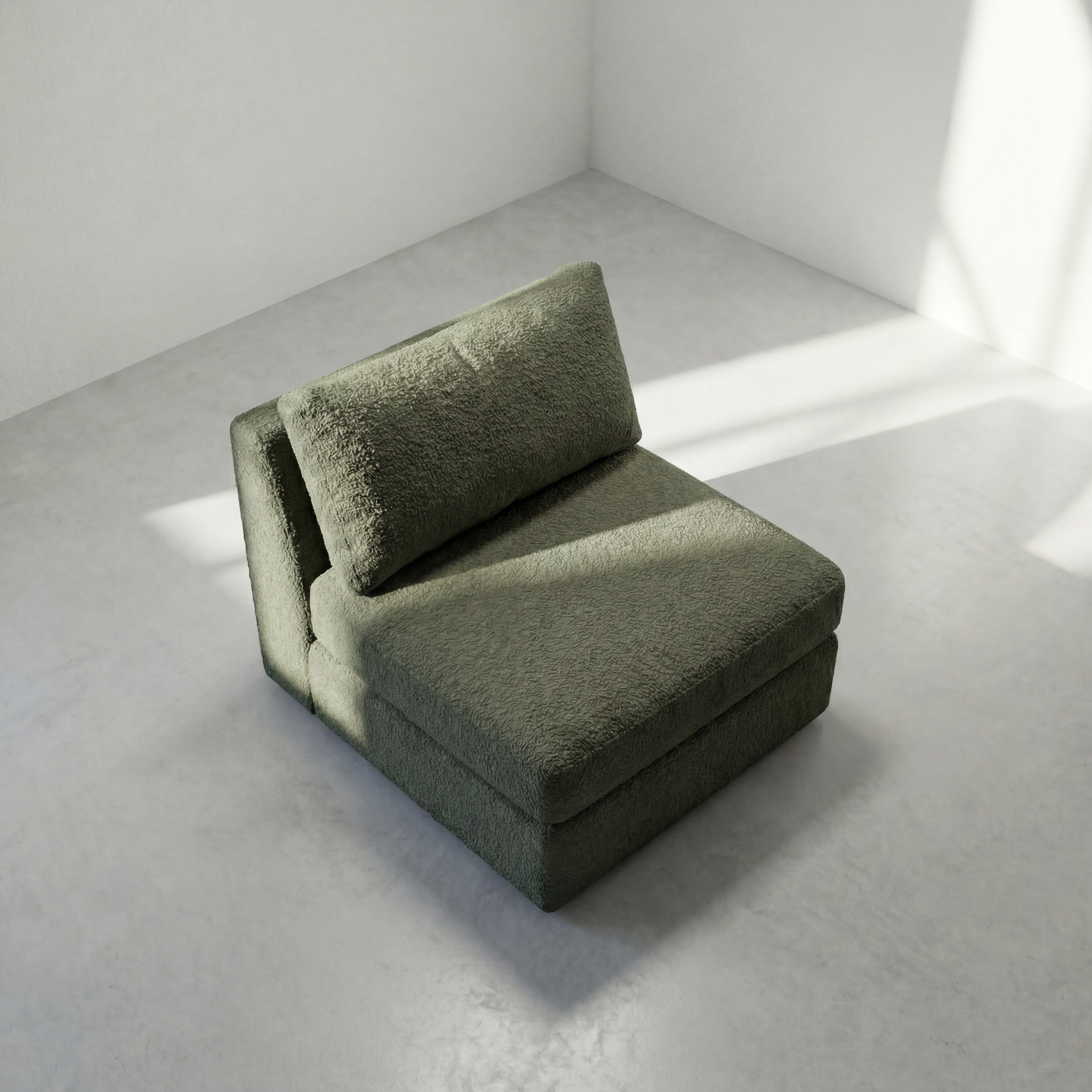 Cuddle Moss Modular Bench